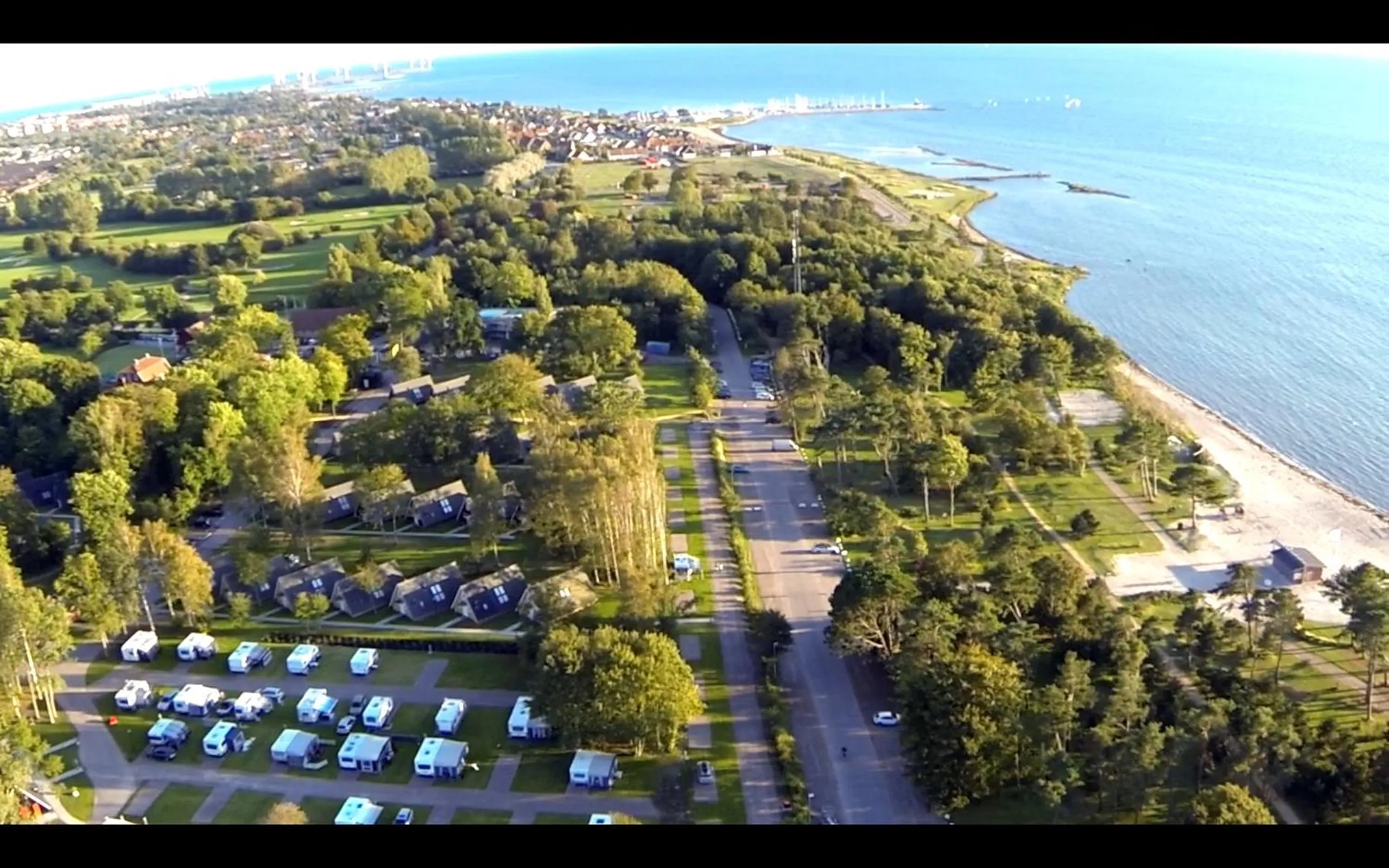 Bird's eye view in Borstahusen Campingresort