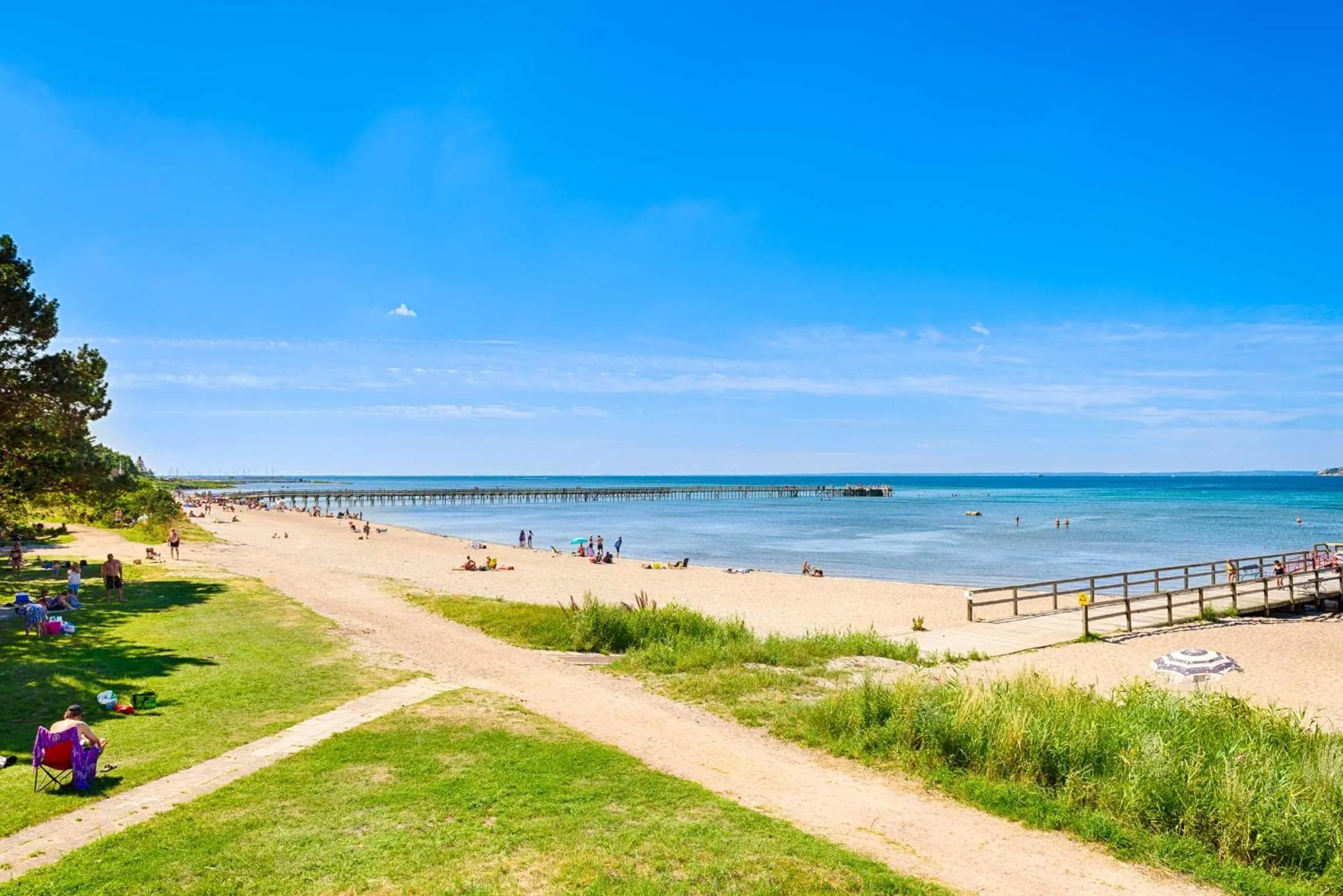Beach in Borstahusen Campingresort