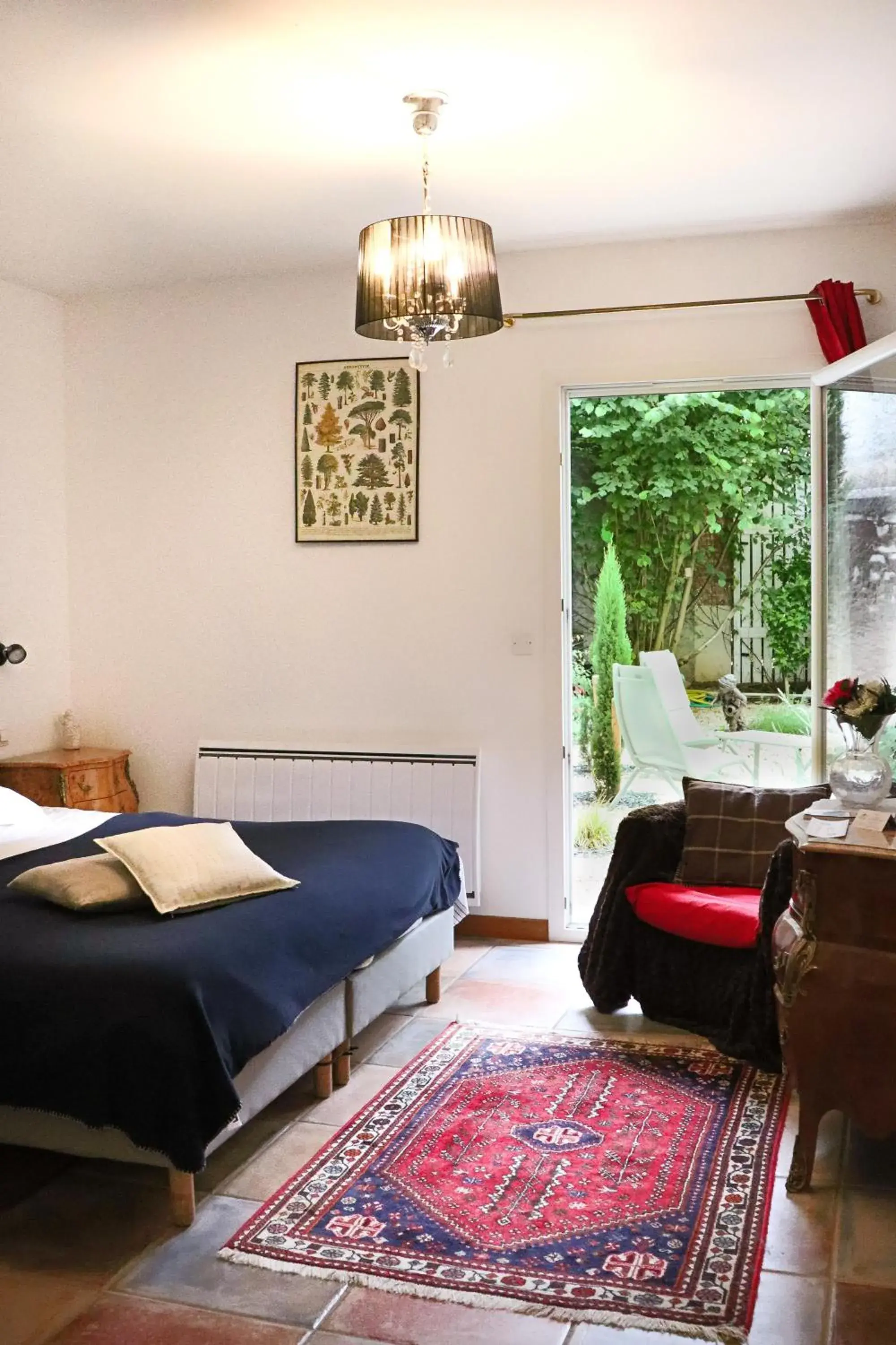 Garden view, Bed in Logis Hôtel La Villa Boucicaut Garden view, Bed in Logis Hôtel La Villa Boucicaut