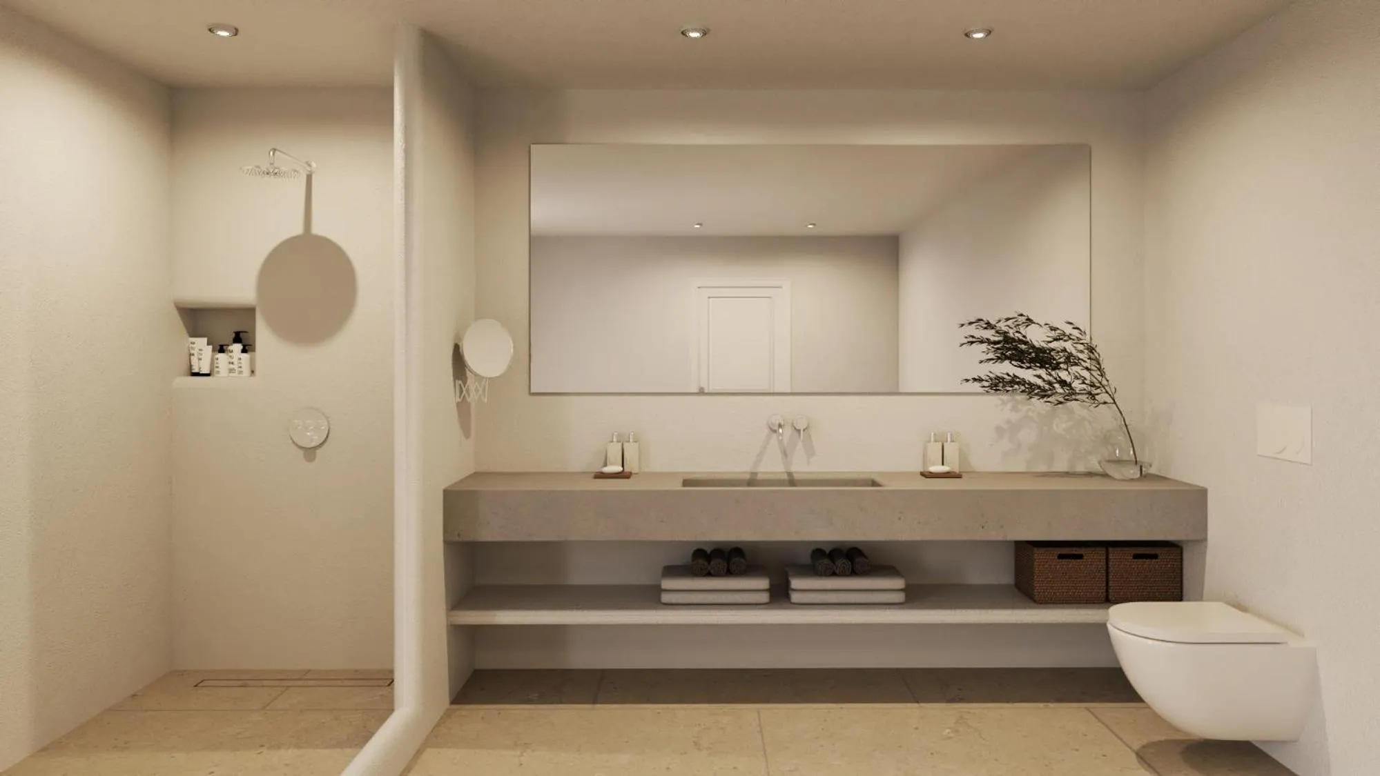 Shower in NĒRO Suites by NOMÉE Hospitality Group