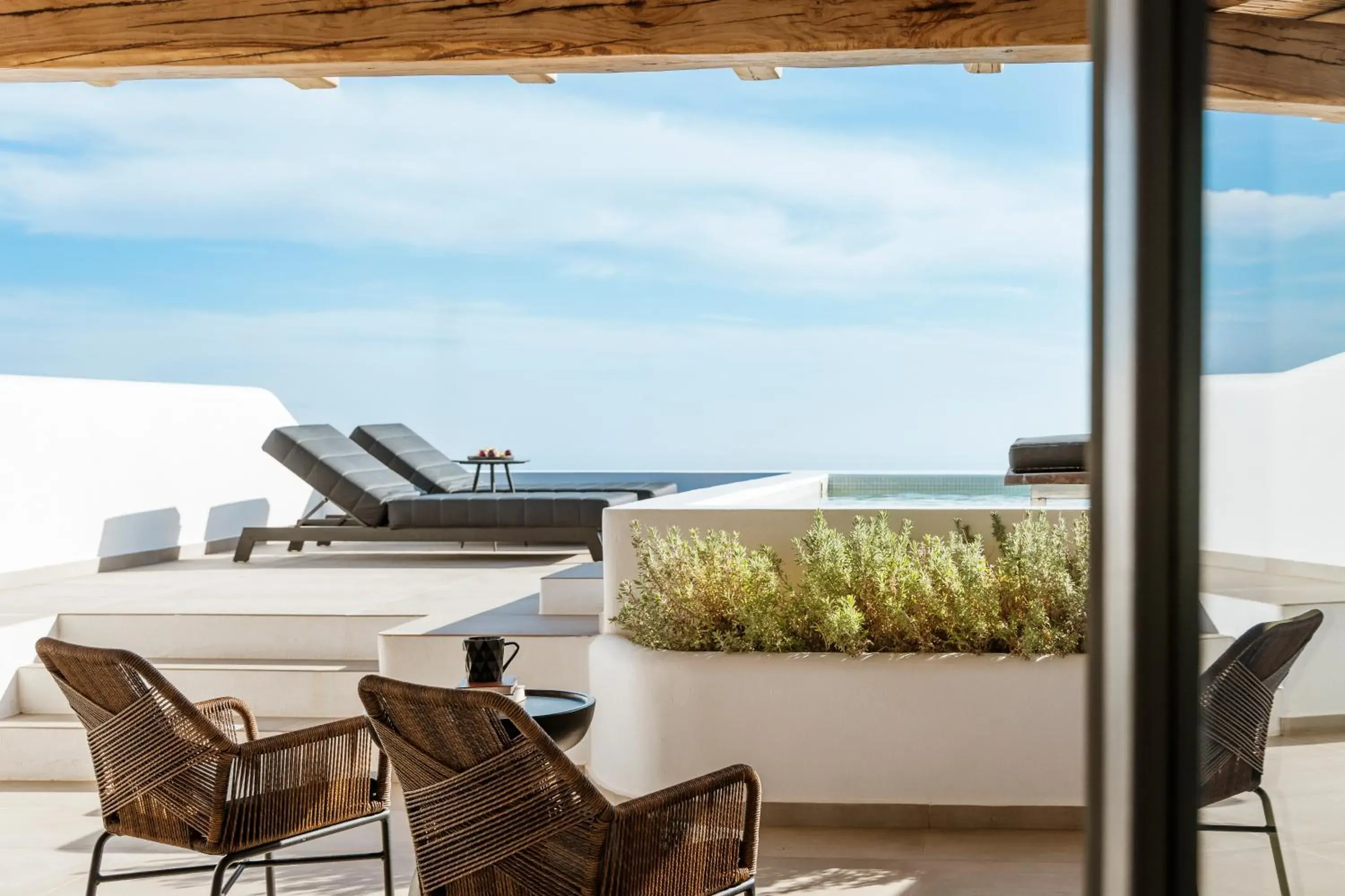 Grand Suite with Sea View & Heated Plunge Pool in NĒRO Suites by NOMÉE Hospitality Group Grand Suite with Sea View & Heated Plunge Pool in NĒRO Suites by NOMÉE Hospitality Group