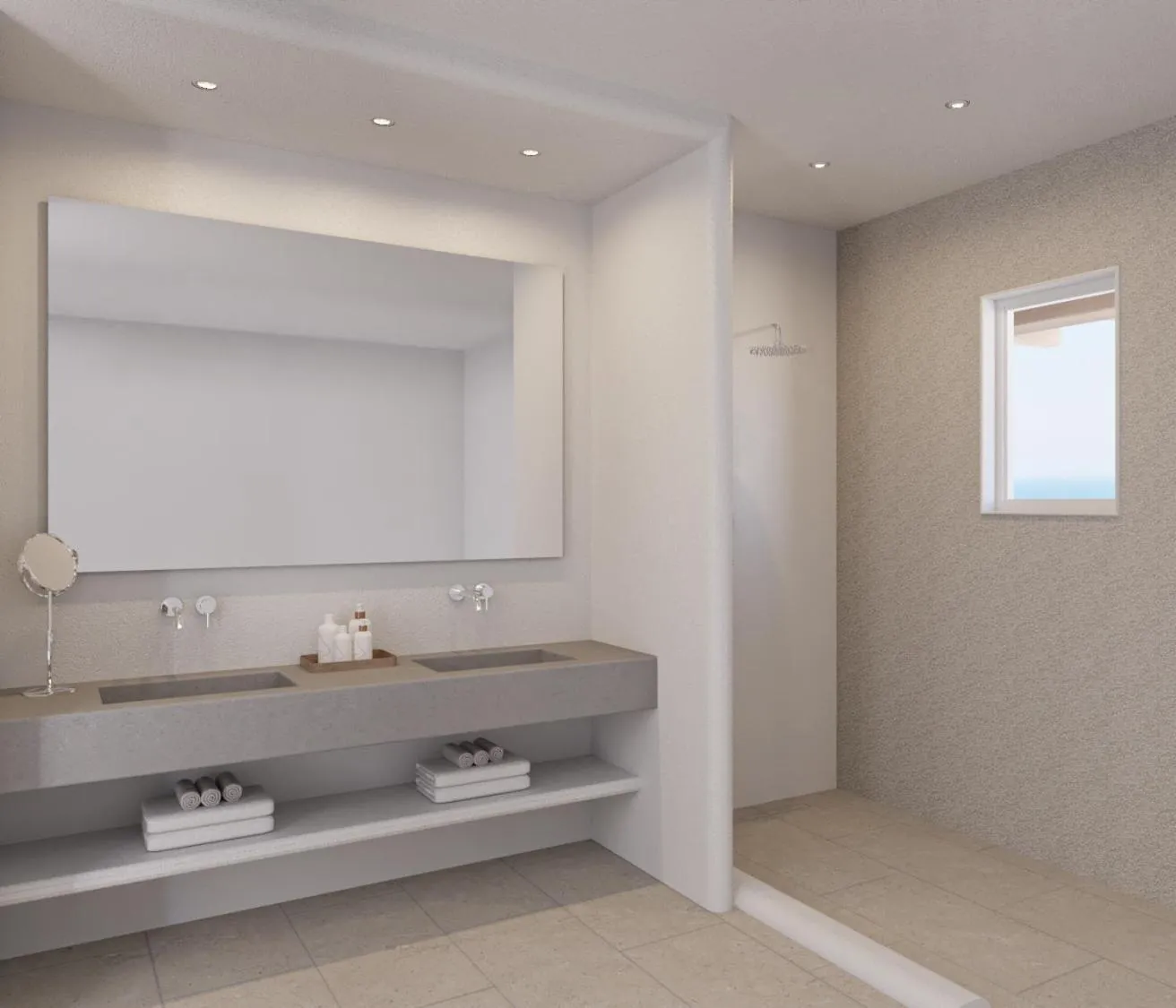 Shower in NĒRO Suites by NOMÉE Hospitality Group