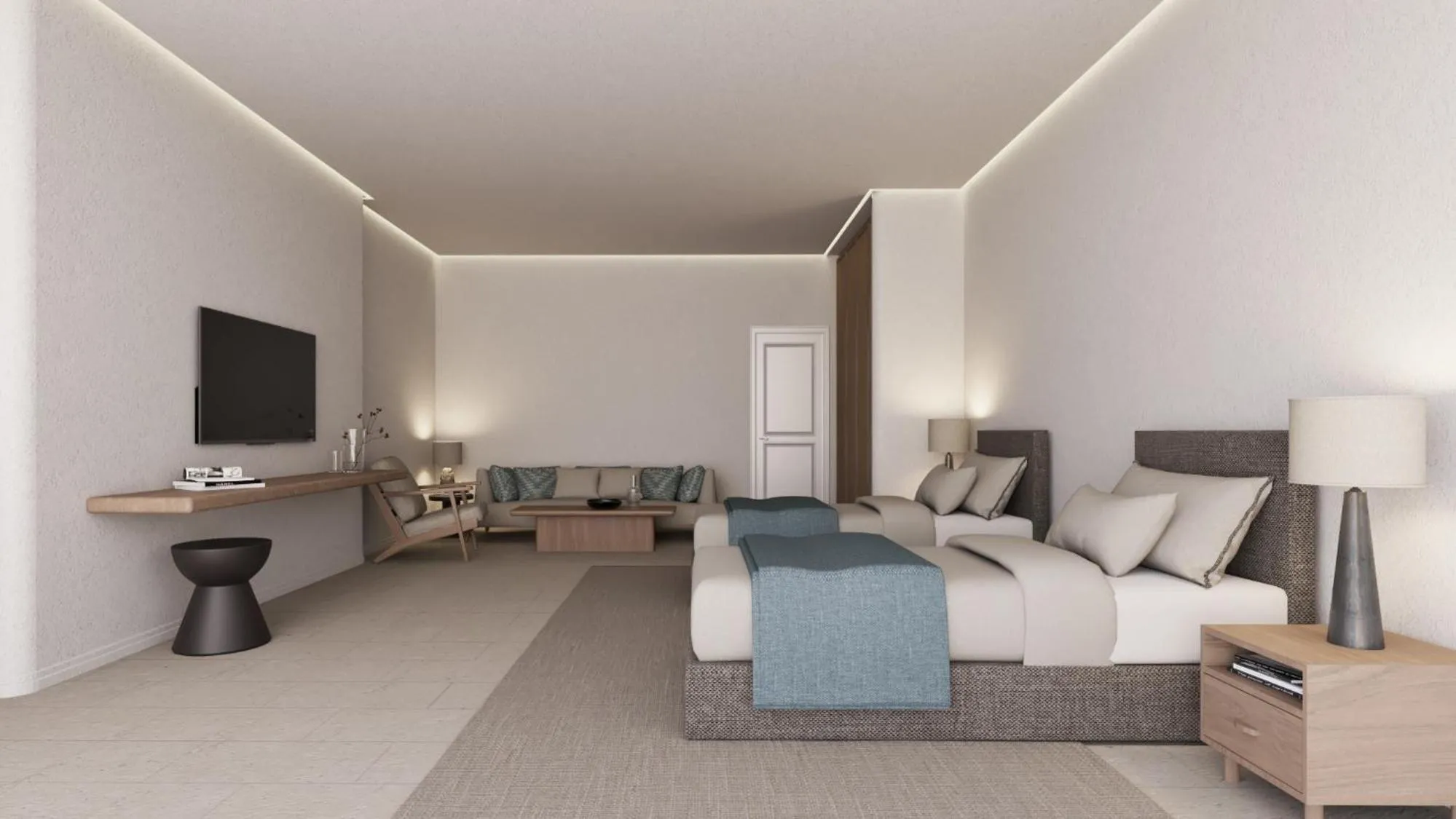 Bedroom in NĒRO Suites by NOMÉE Hospitality Group