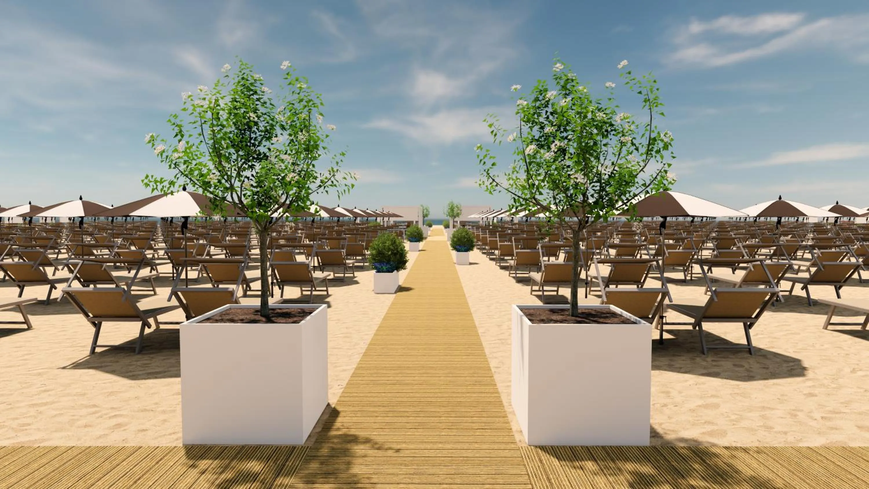 Beach in Hotel Danieli