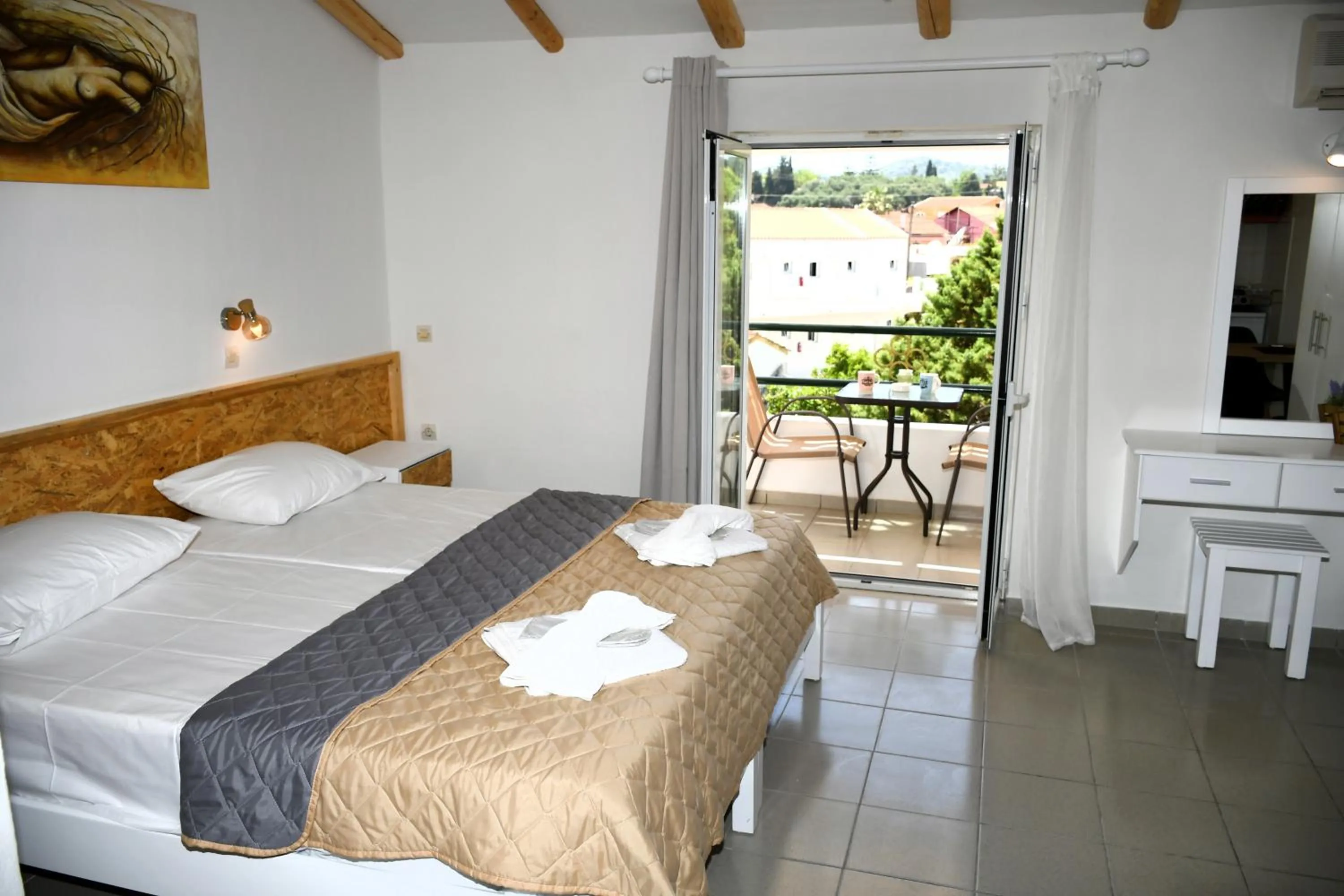 Bedroom in Cavos Beach House