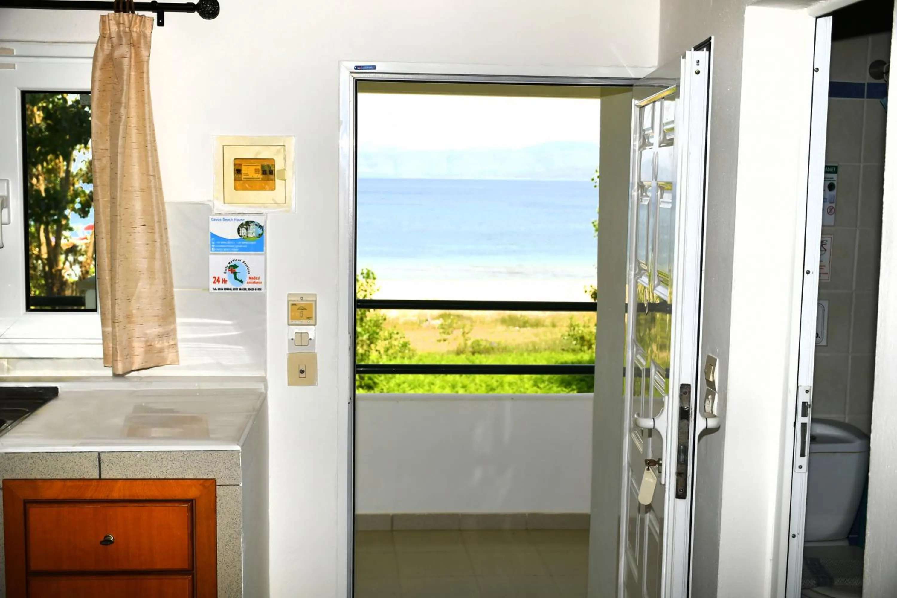 Sea view in Cavos Beach House