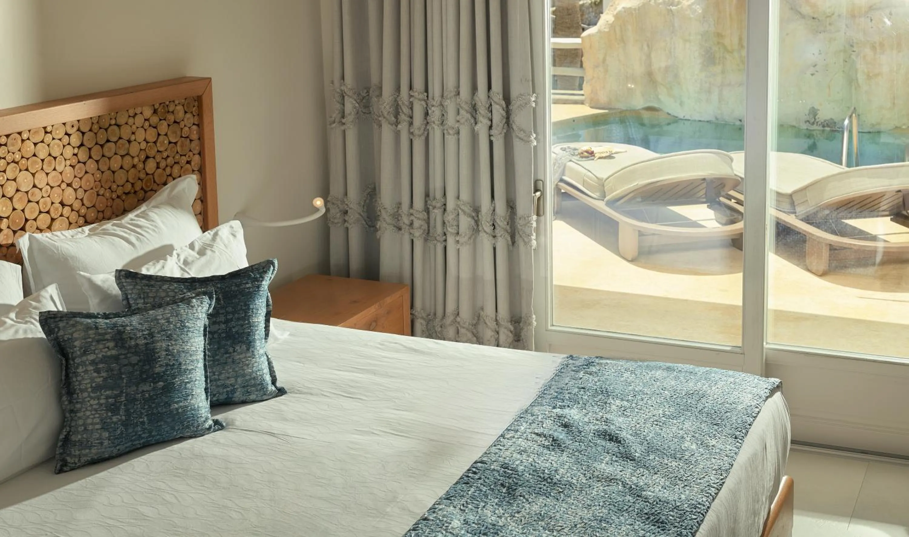 Bed in Anax Resort and Spa