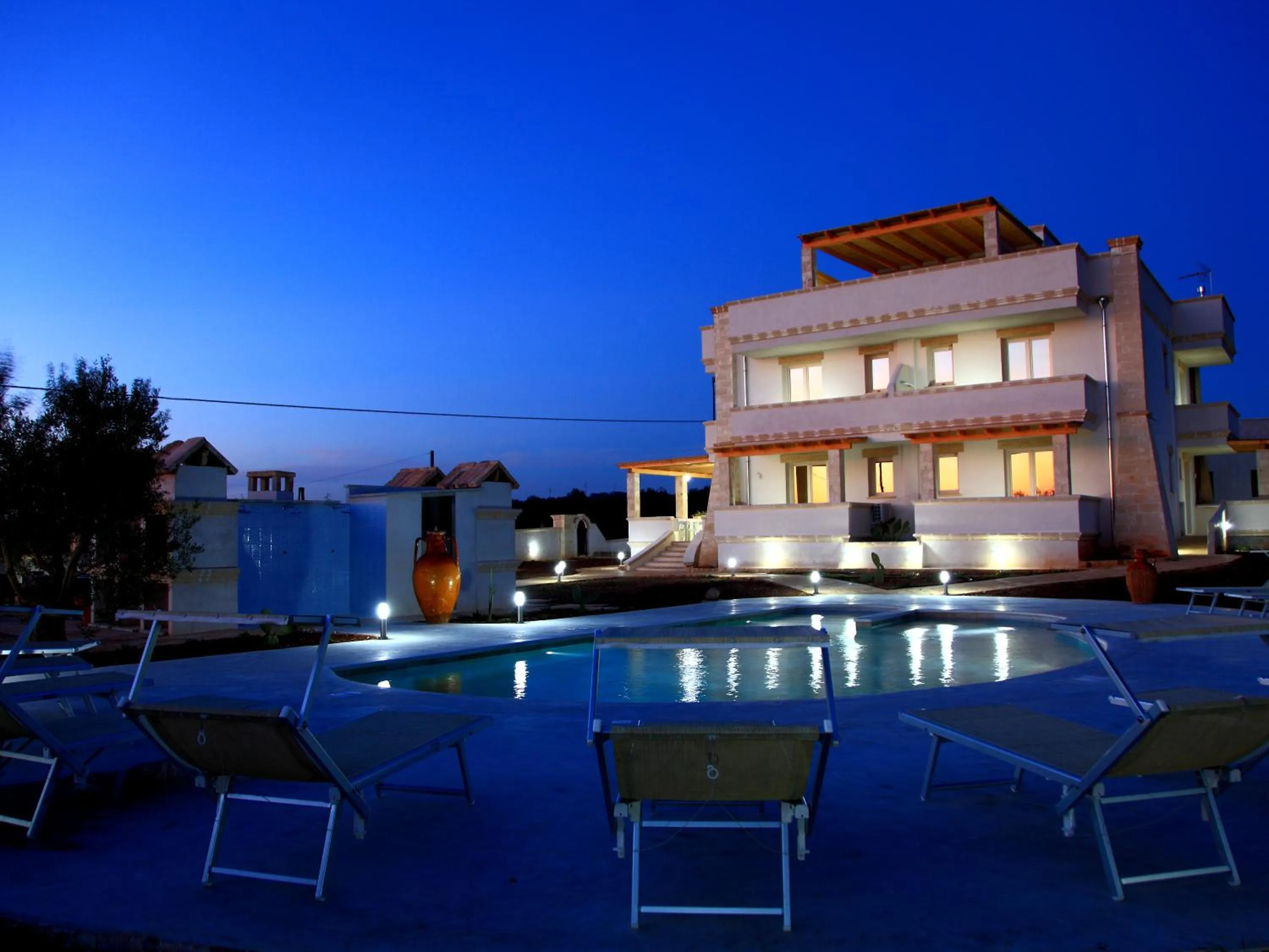 Property building in Blue and Blue