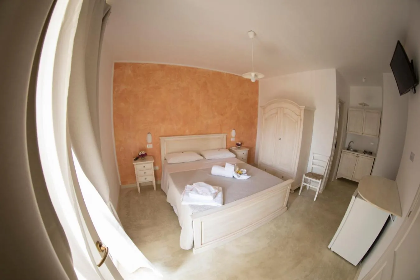 Photo of the whole room, Bed in Blue and Blue