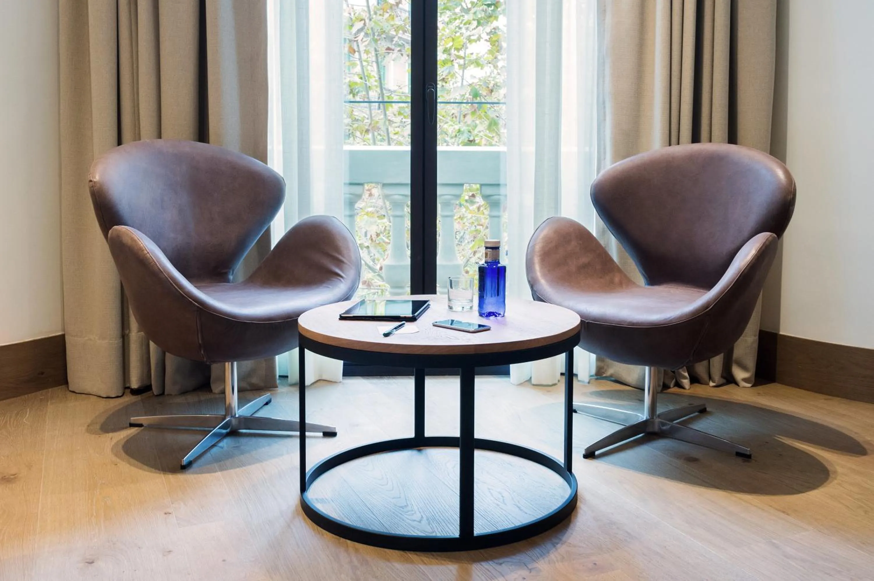 Seating area in The Corner Hotel