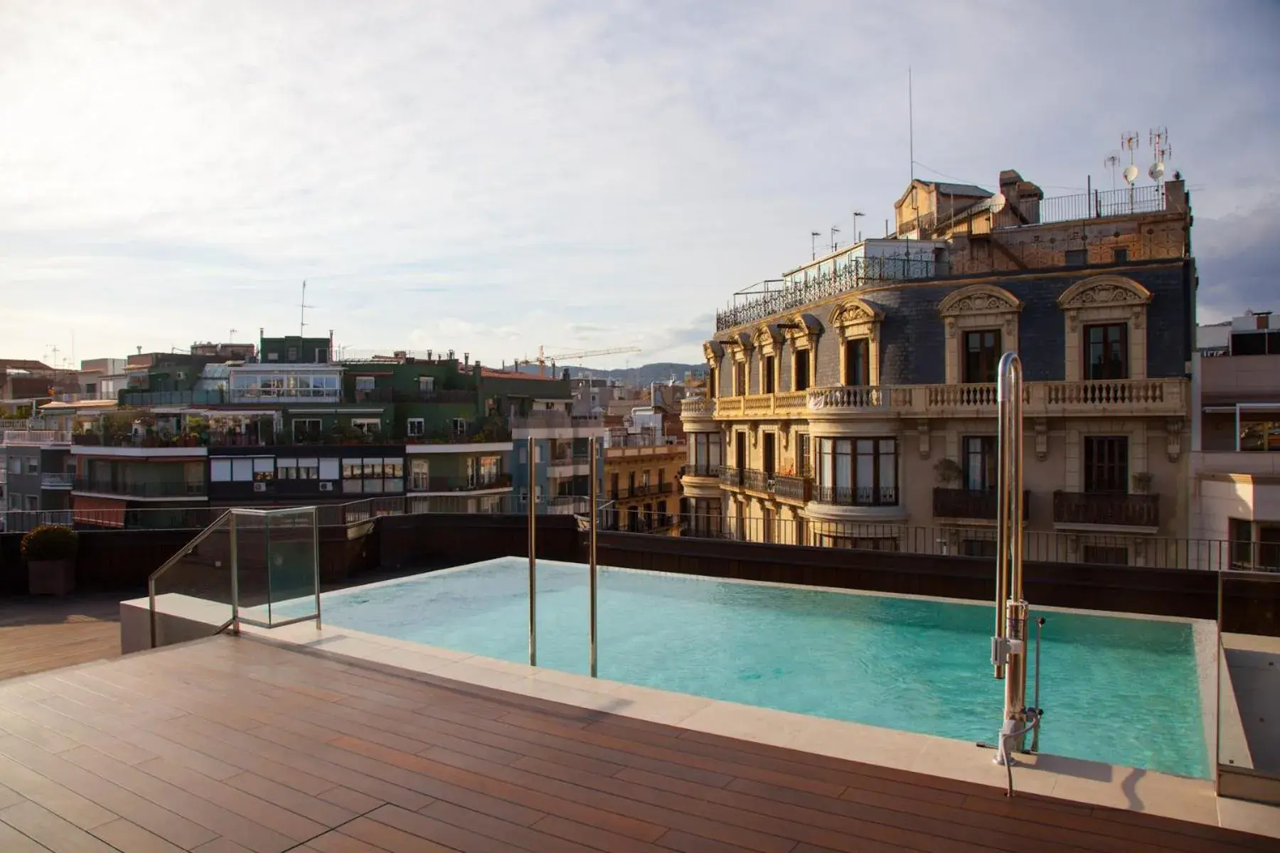 Pool view in The Corner Hotel Pool view in The Corner Hotel