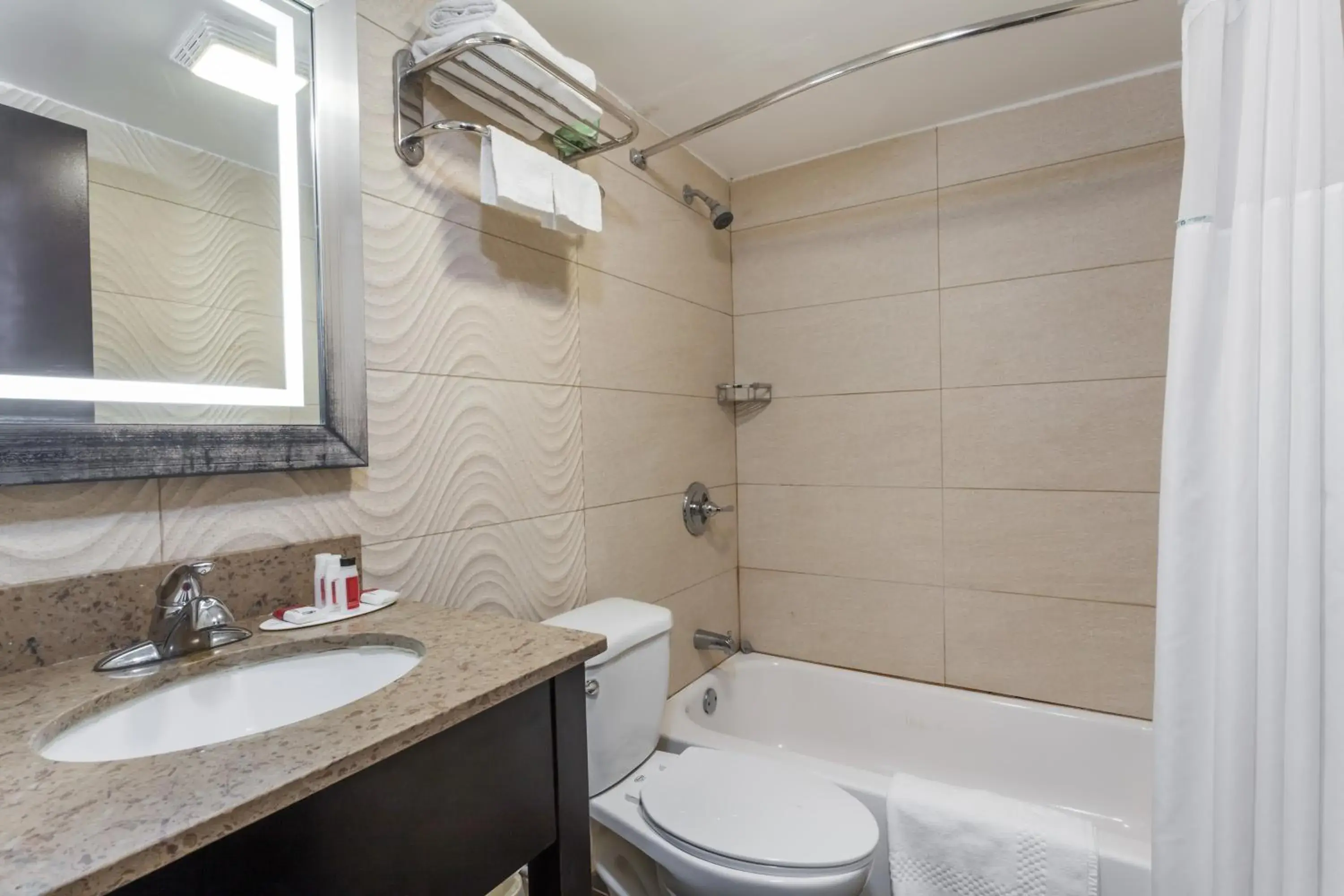 Bathroom in Travelodge by Wyndham South Hackensack