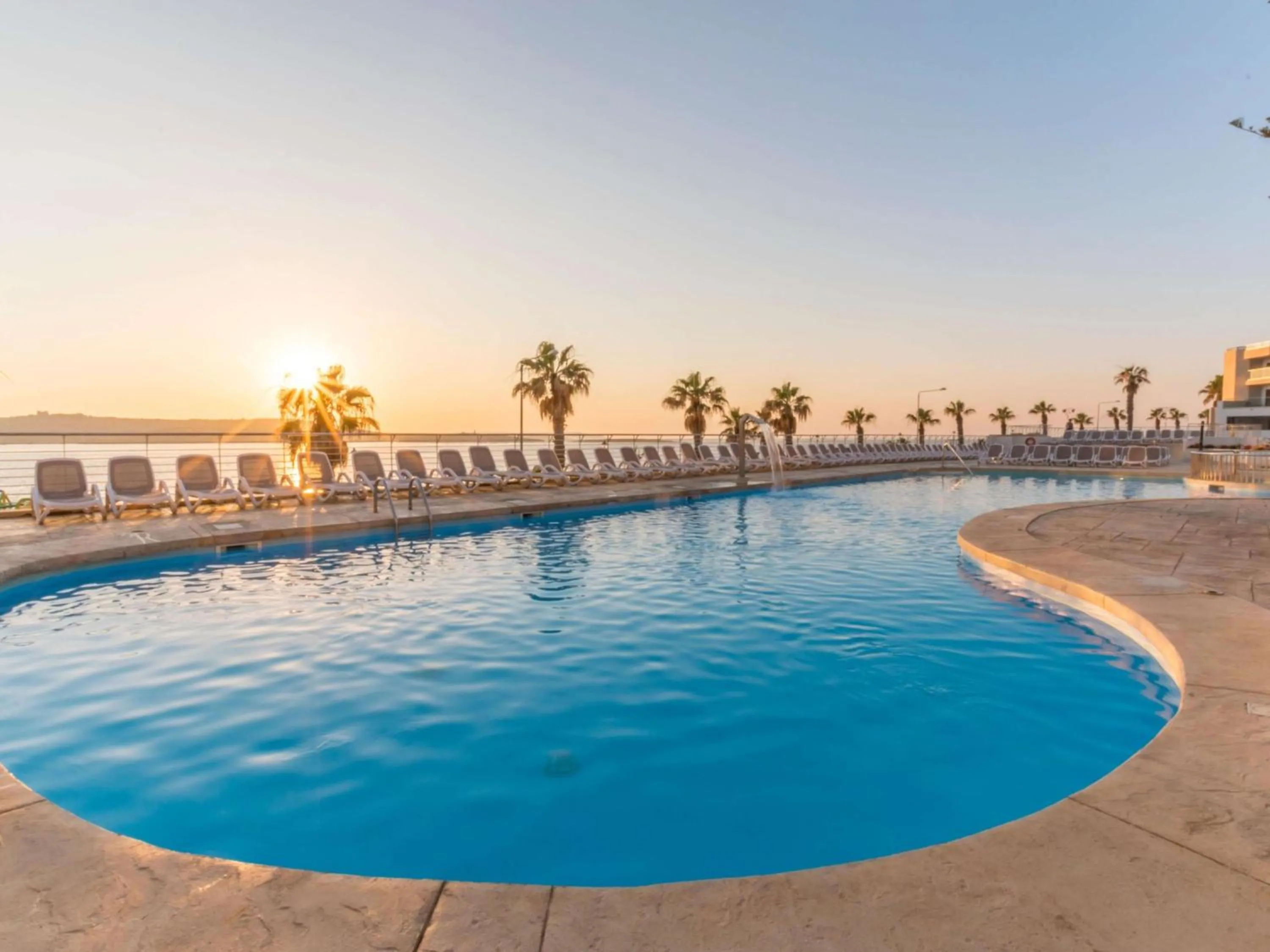 Pool view in DoubleTree by Hilton Malta