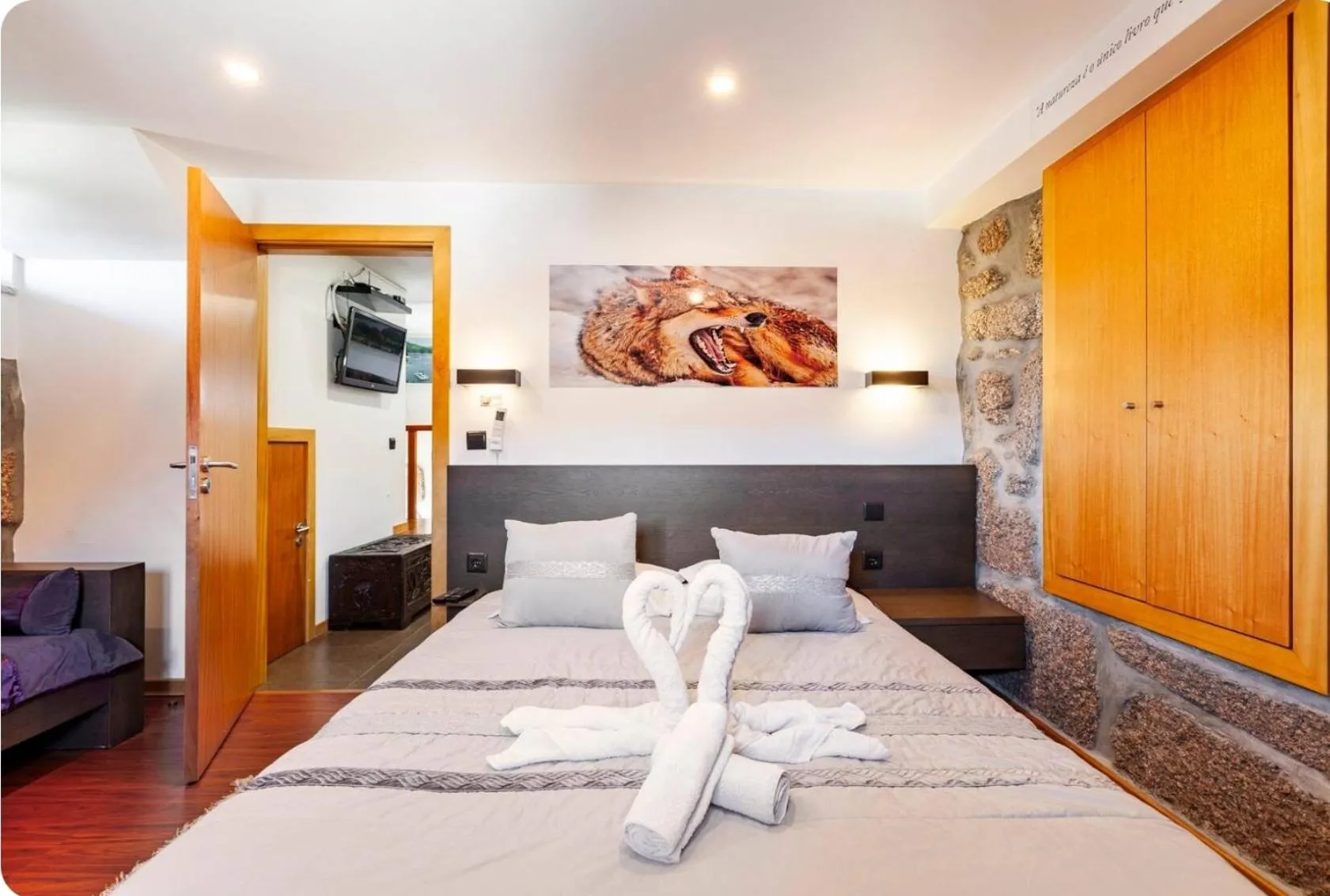 Bed in Casa da Fonte Gerês