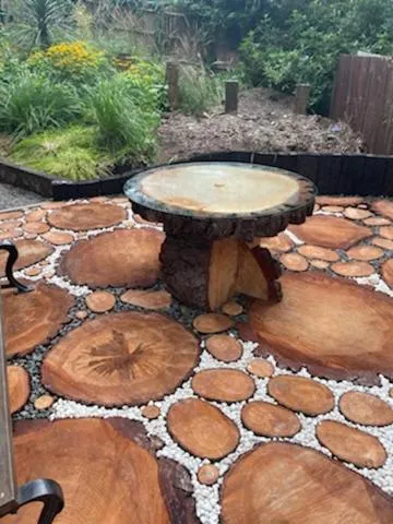 Patio in Hamble Retreat Studios and Lodge