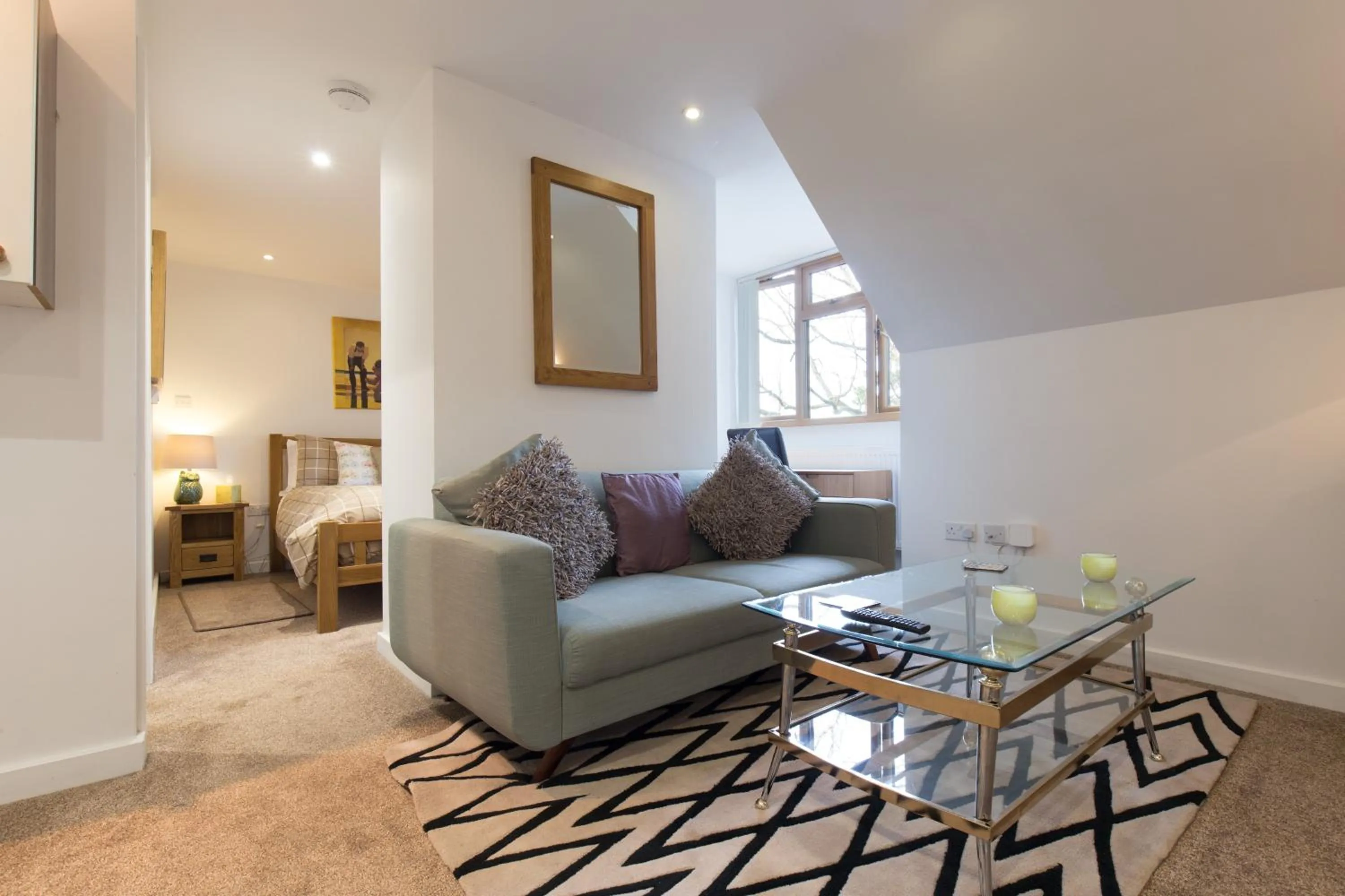 Living room in Hamble Retreat Studios and Lodge