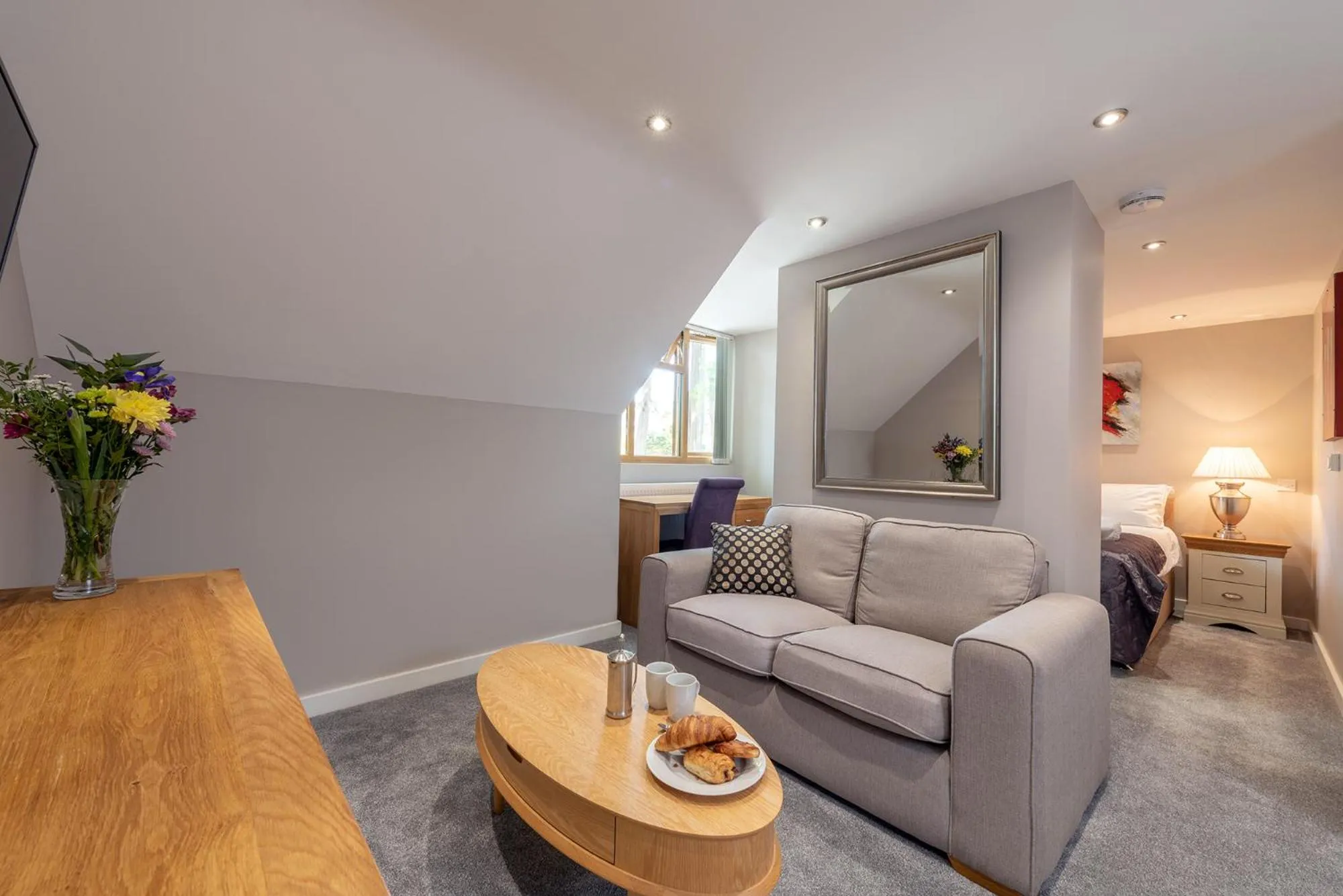 Living room in Hamble Retreat Studios and Lodge