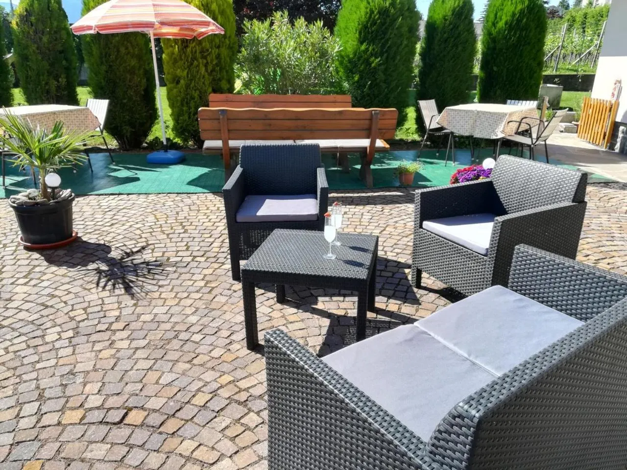 Patio in Gästehaus Thaler