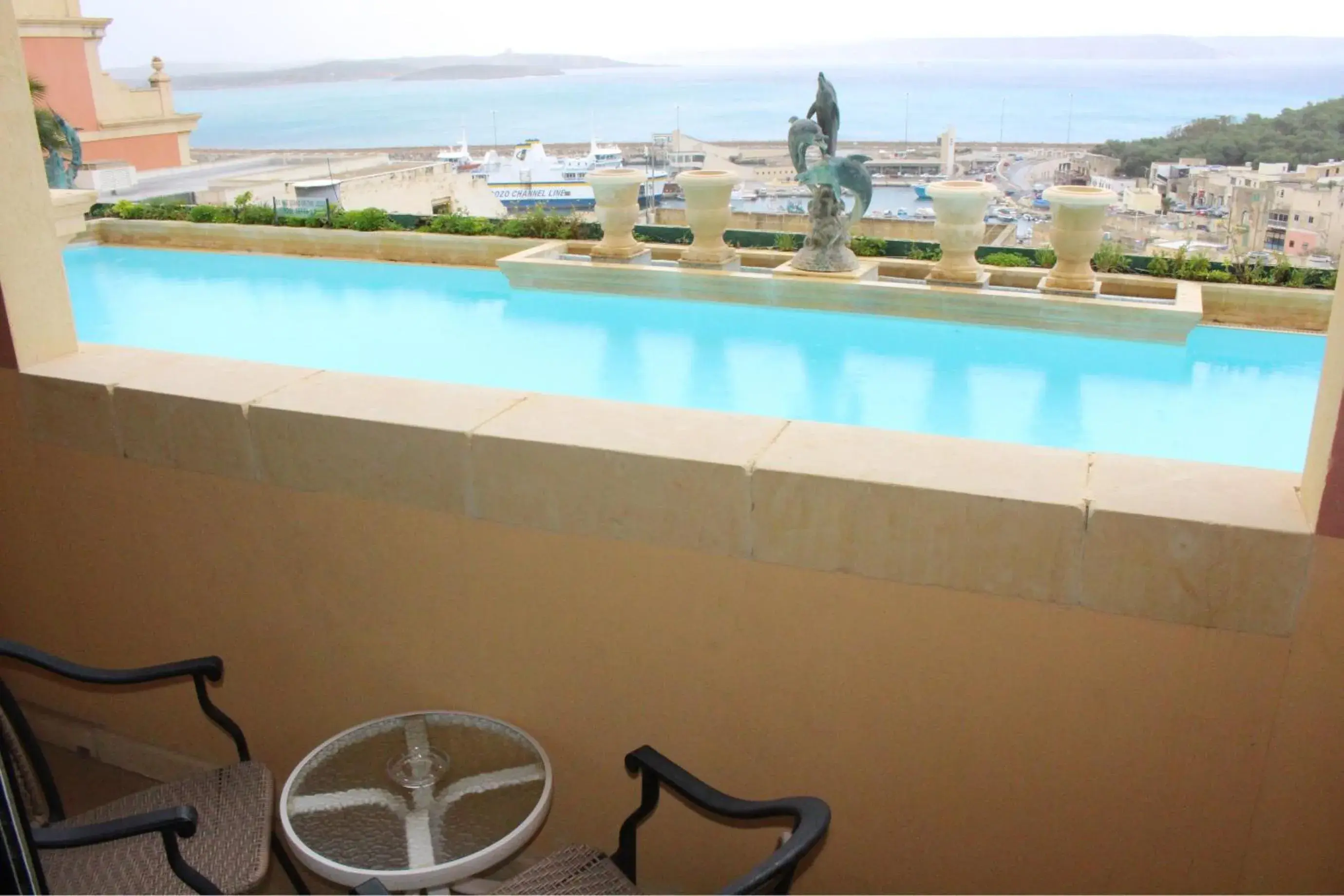 Swimming pool in Grand Hotel Gozo Swimming pool in Grand Hotel Gozo