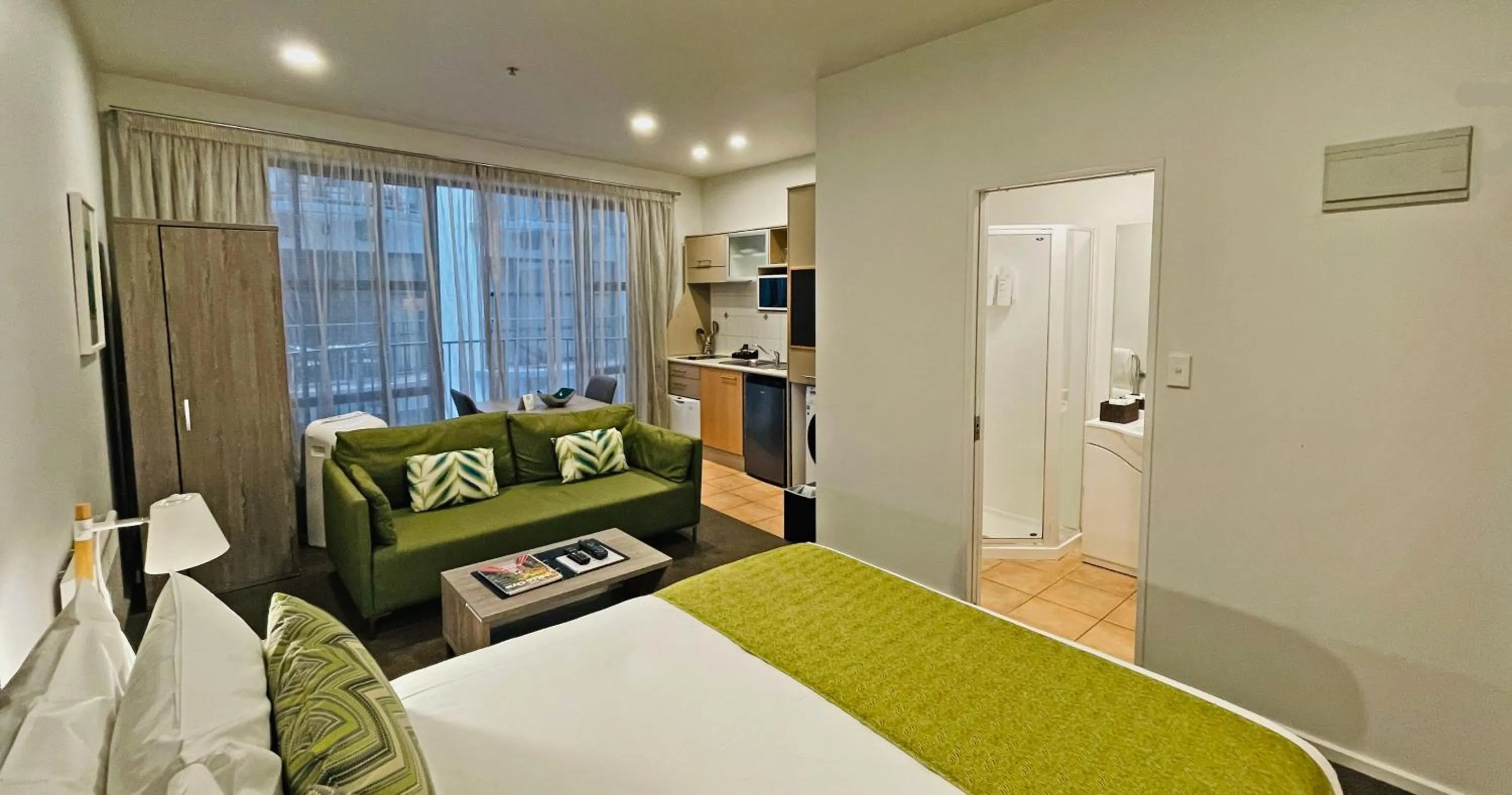 Bed in Quest Atrium Apartment Hotel