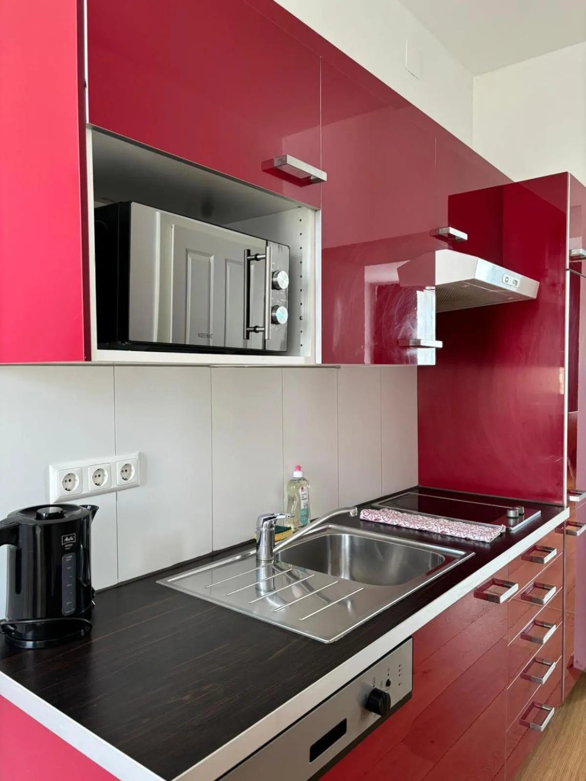 Kitchen or kitchenette in Hotel Klimt