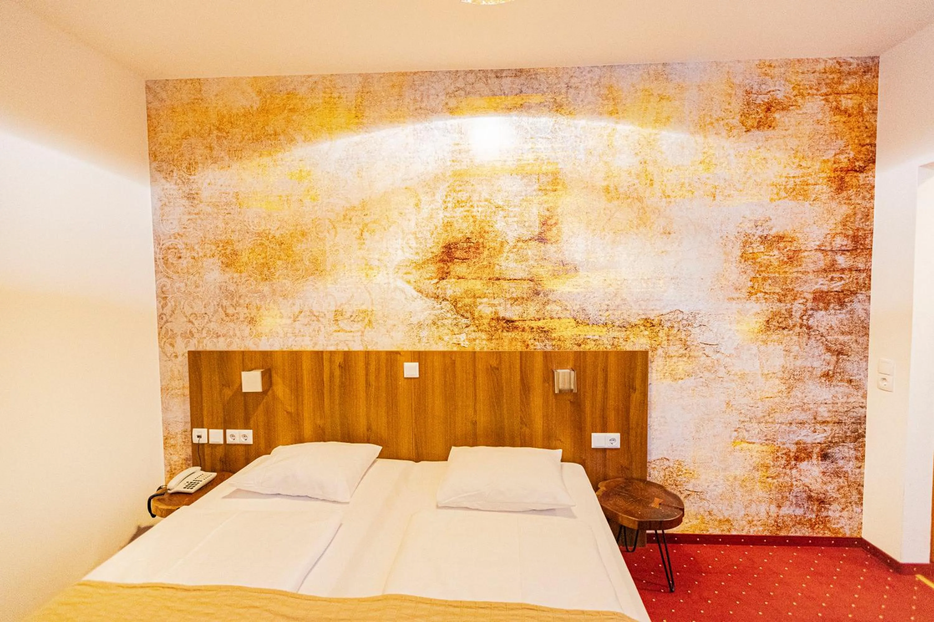 Bed in Hotel Klimt