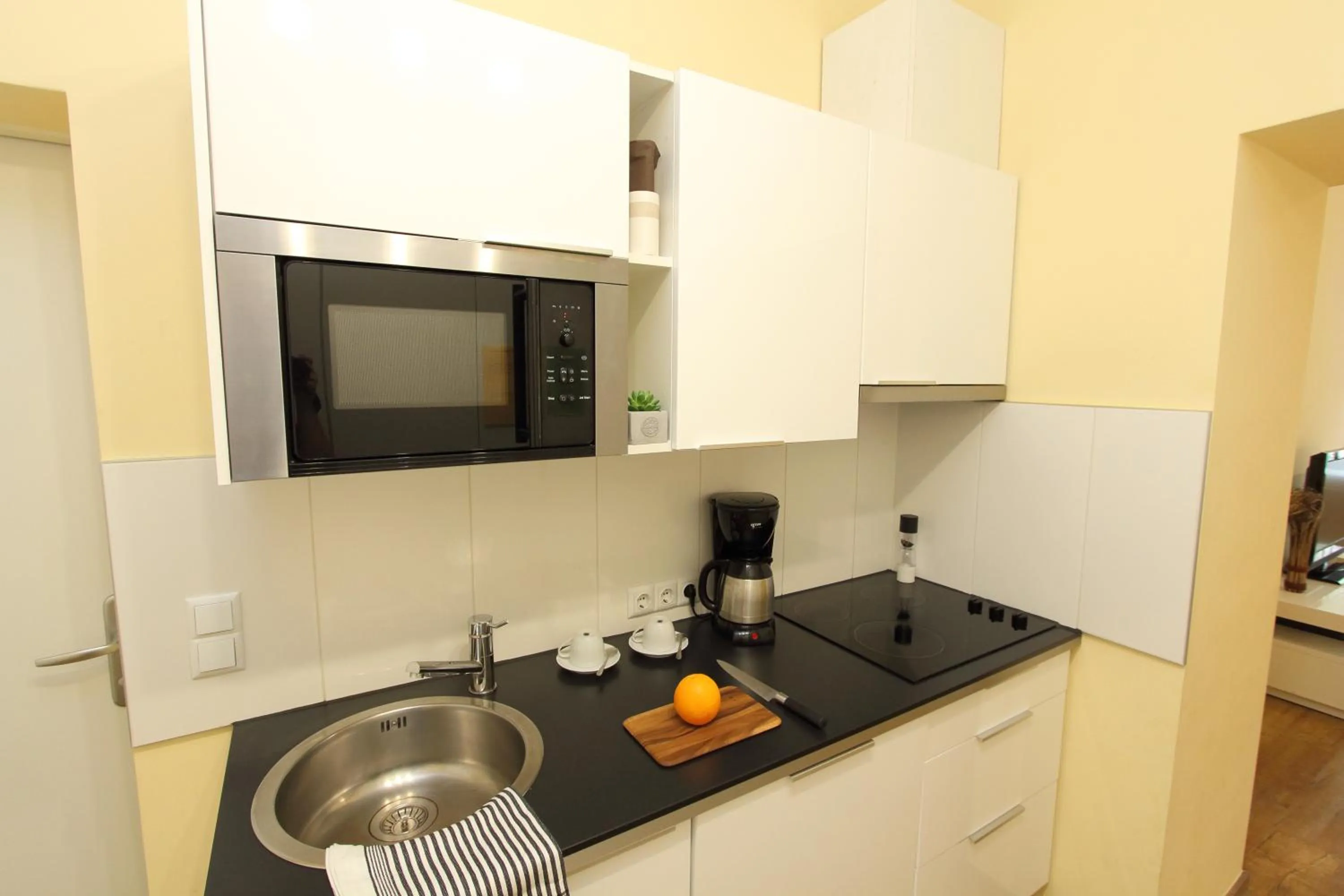 Kitchen or kitchenette in Hotel Klimt