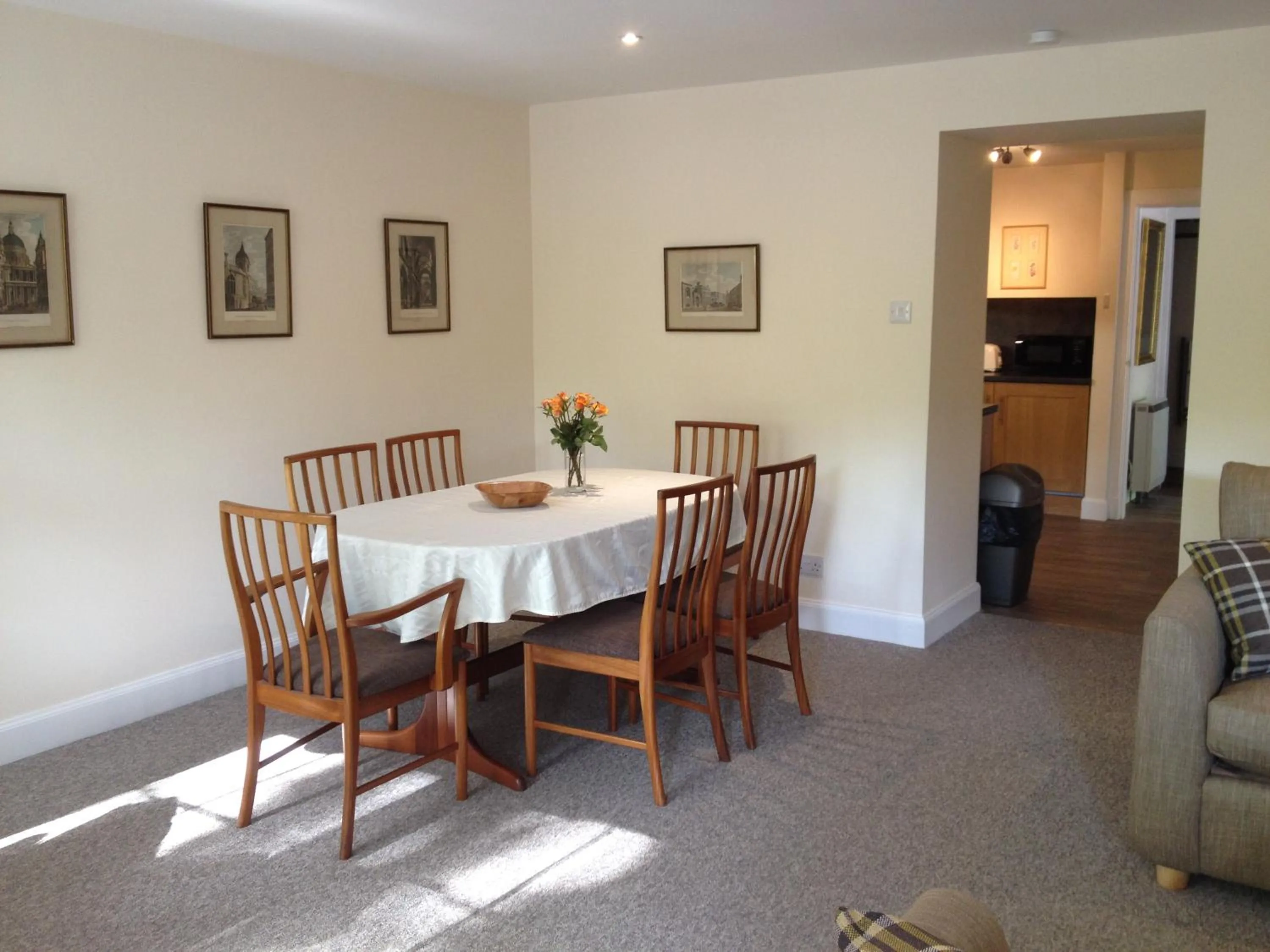 Dining area in Hearthstanes Steading