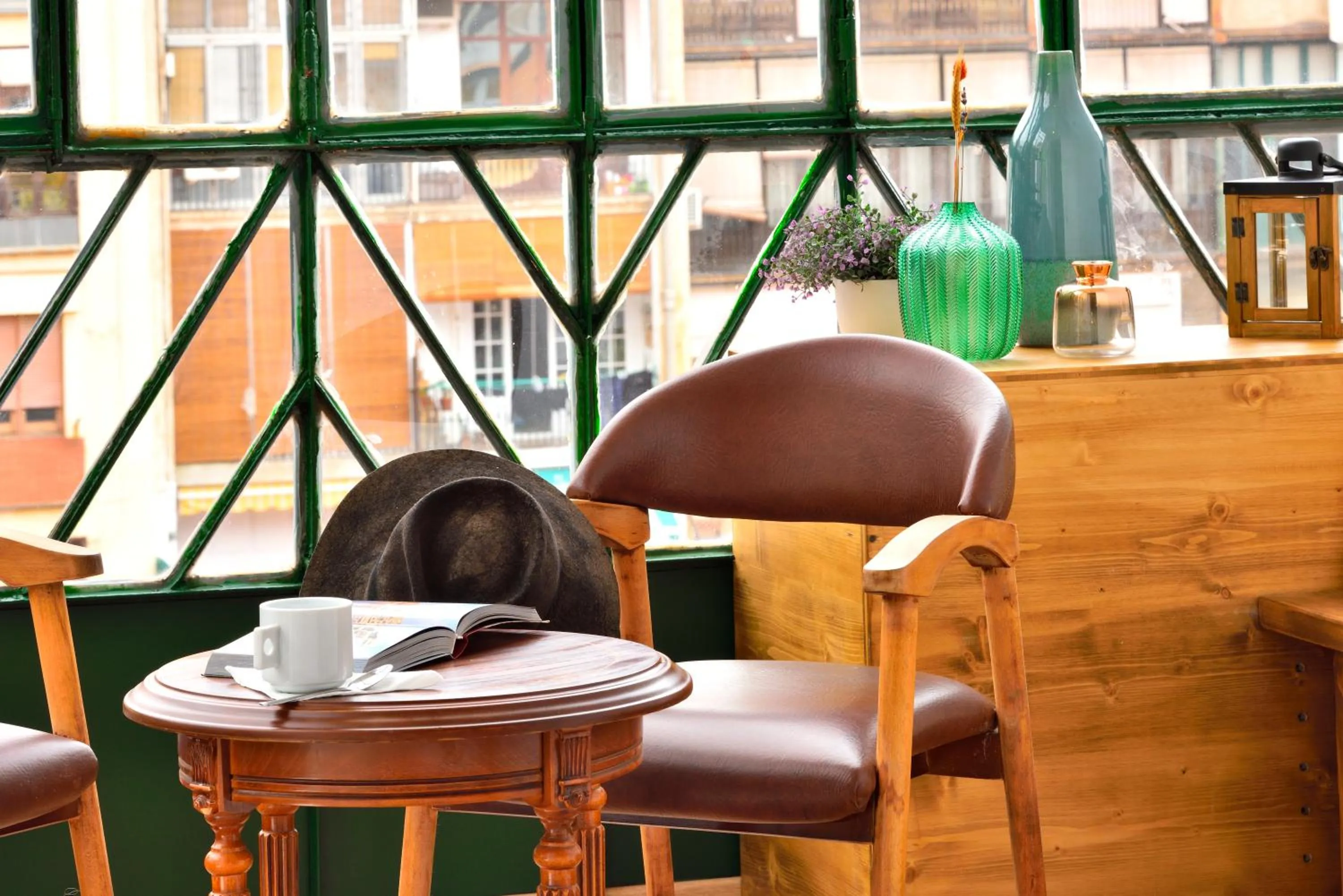 Patio in Hostal Girona