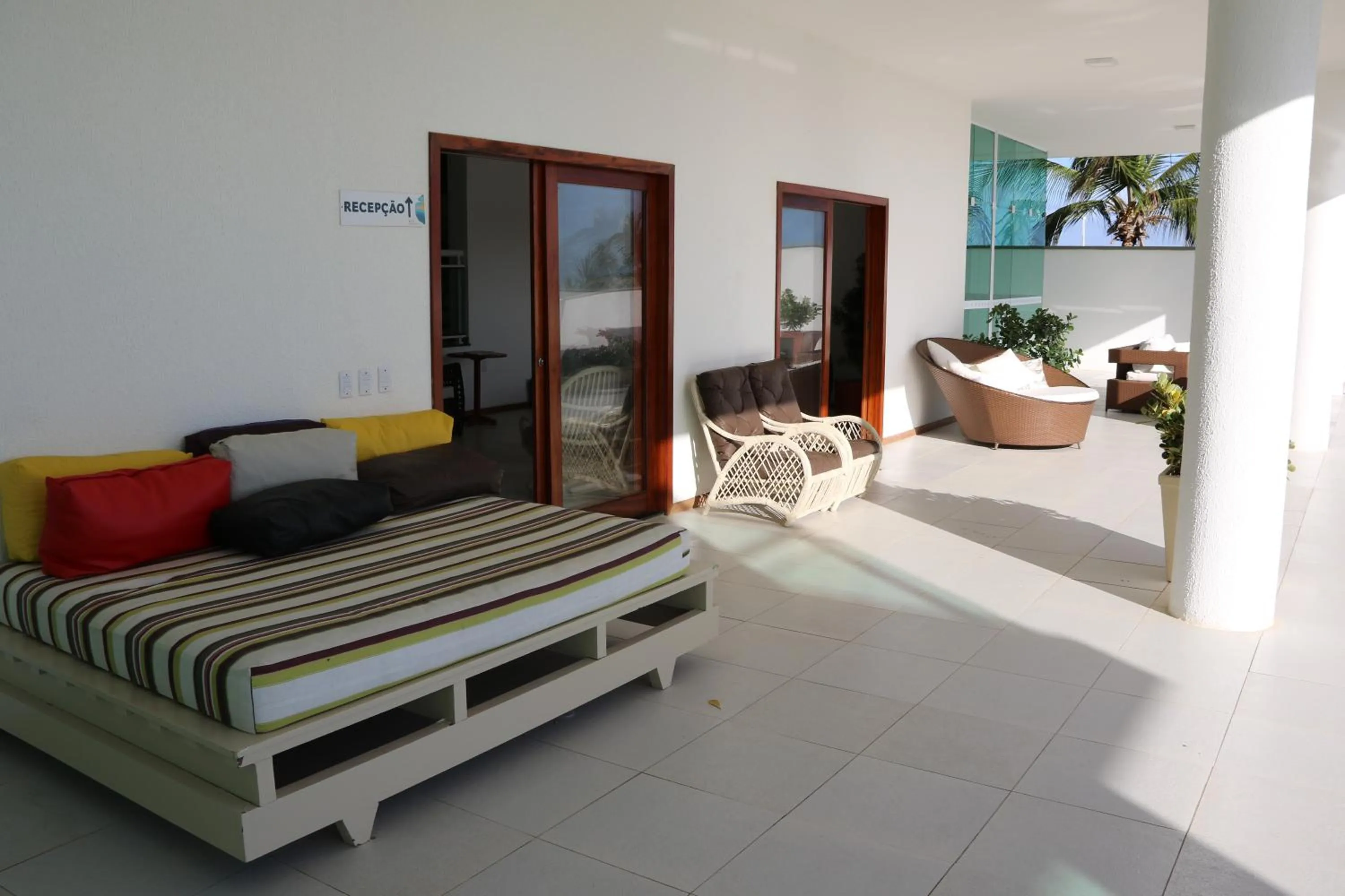 Property building, Bed in Pousada Mar Aberto