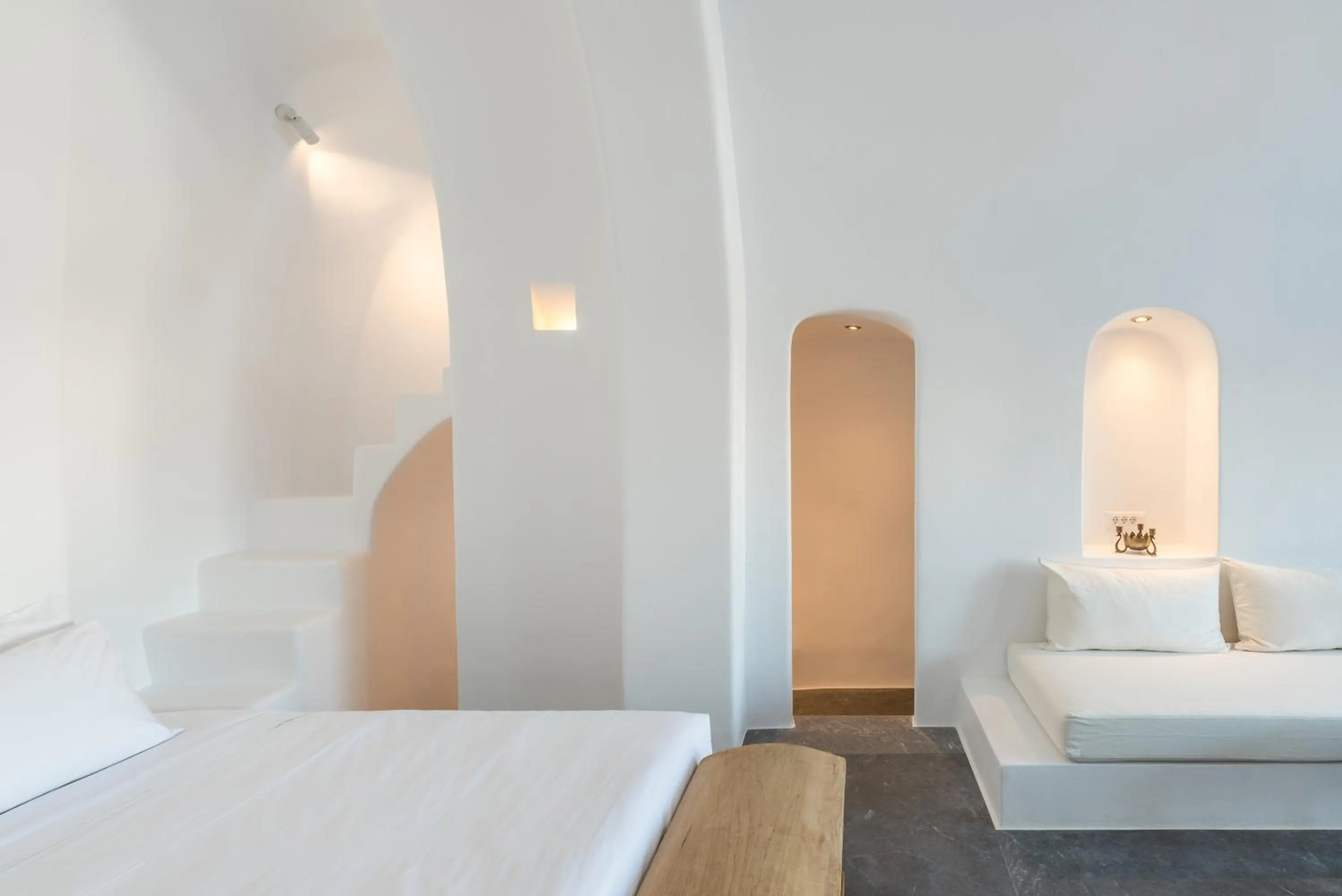 Seating area, Bed in Chelidonia Luxury Suites