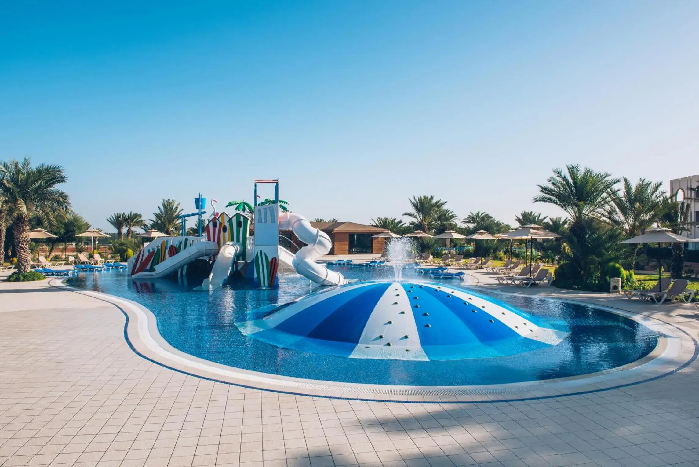 Swimming pool in Iberostar Waves Mehari Djerba Swimming pool in Iberostar Waves Mehari Djerba