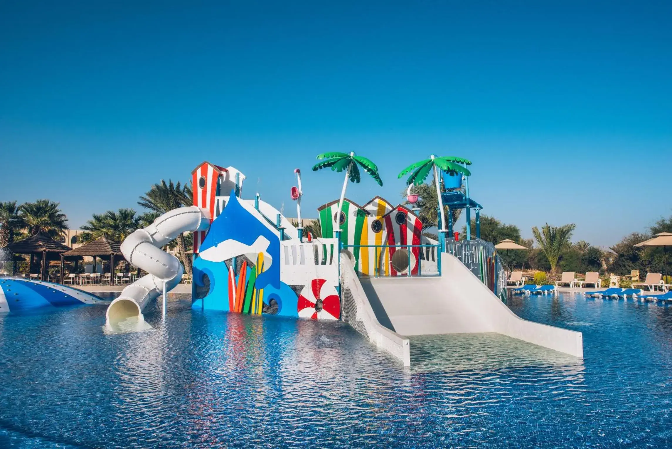 Swimming pool in Iberostar Waves Mehari Djerba Swimming pool in Iberostar Waves Mehari Djerba
