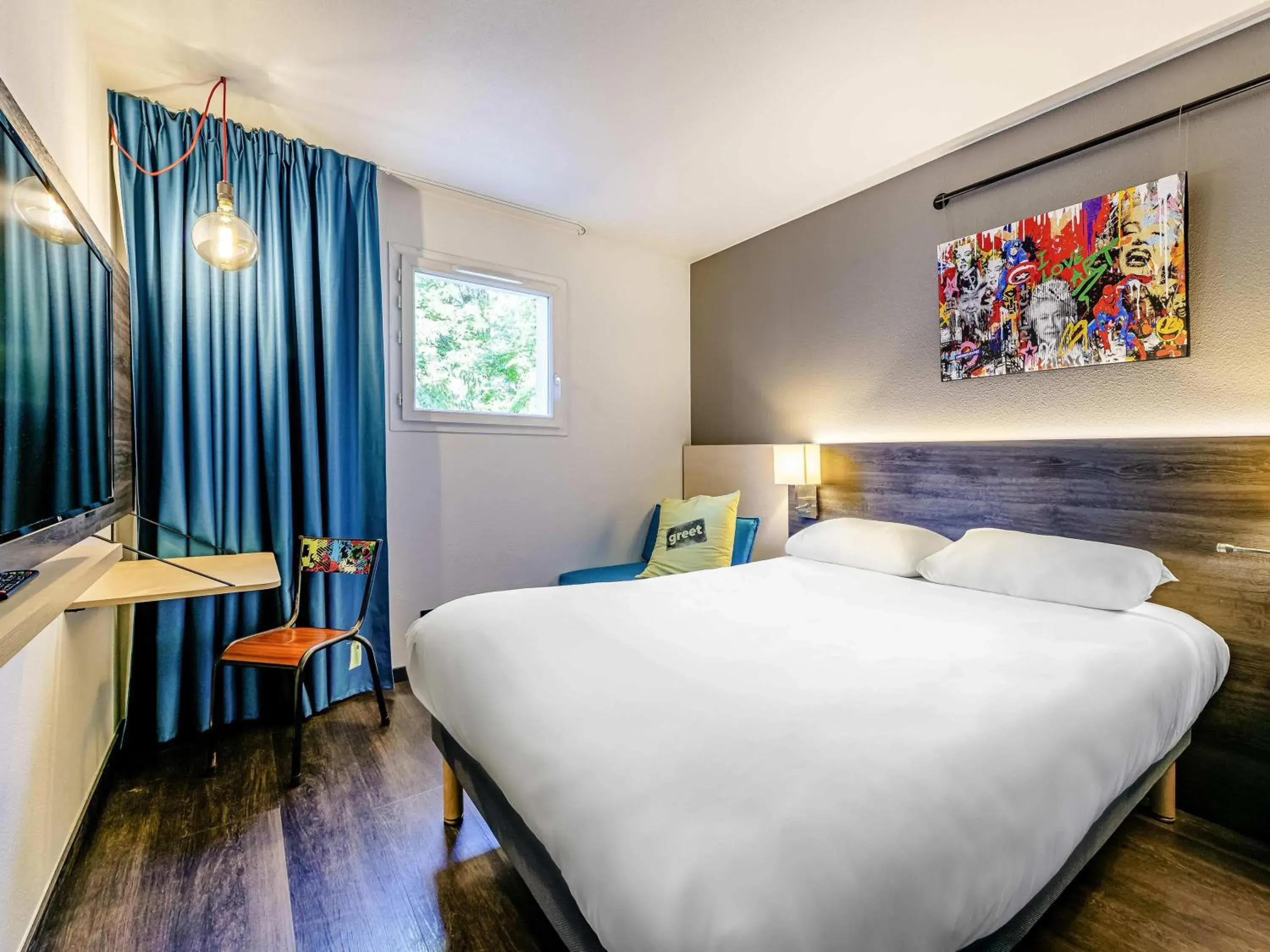 Bedroom, Bed in Greet Hotel Bordeaux Floirac Arena Bedroom, Bed in Greet Hotel Bordeaux Floirac Arena