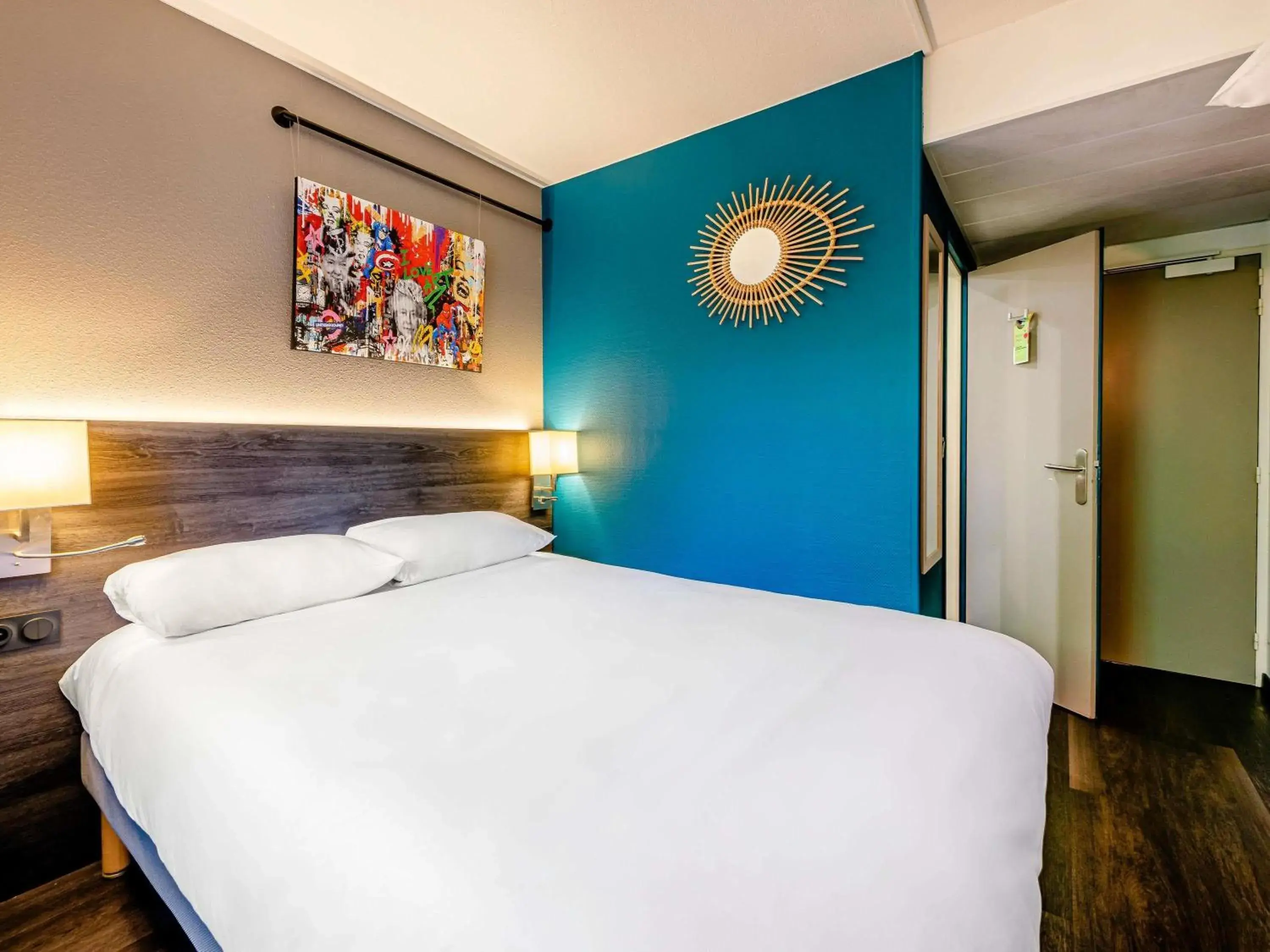 Bedroom, Bed in Greet Hotel Bordeaux Floirac Arena Bedroom, Bed in Greet Hotel Bordeaux Floirac Arena