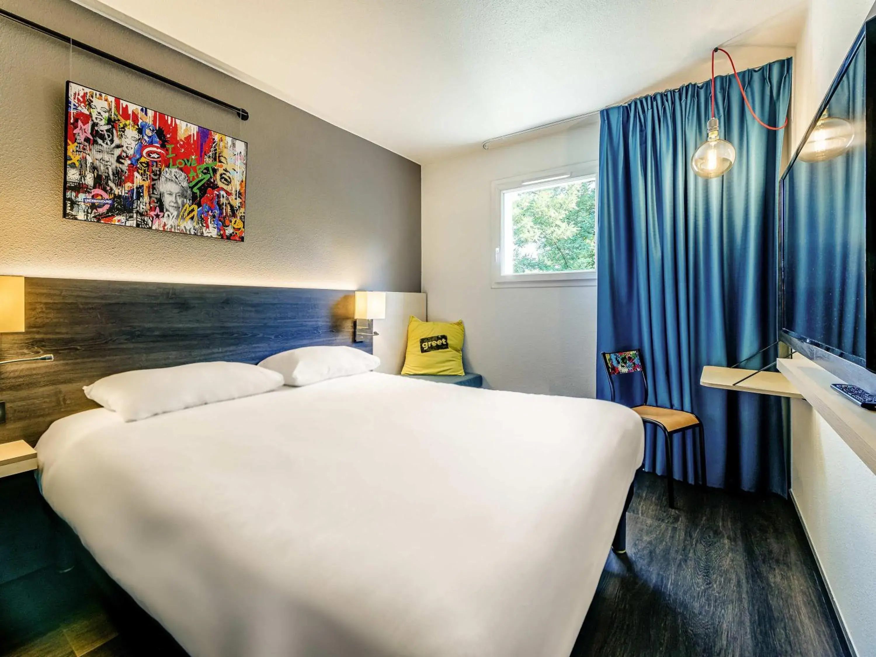 Bedroom, Bed in Greet Hotel Bordeaux Floirac Arena Bedroom, Bed in Greet Hotel Bordeaux Floirac Arena