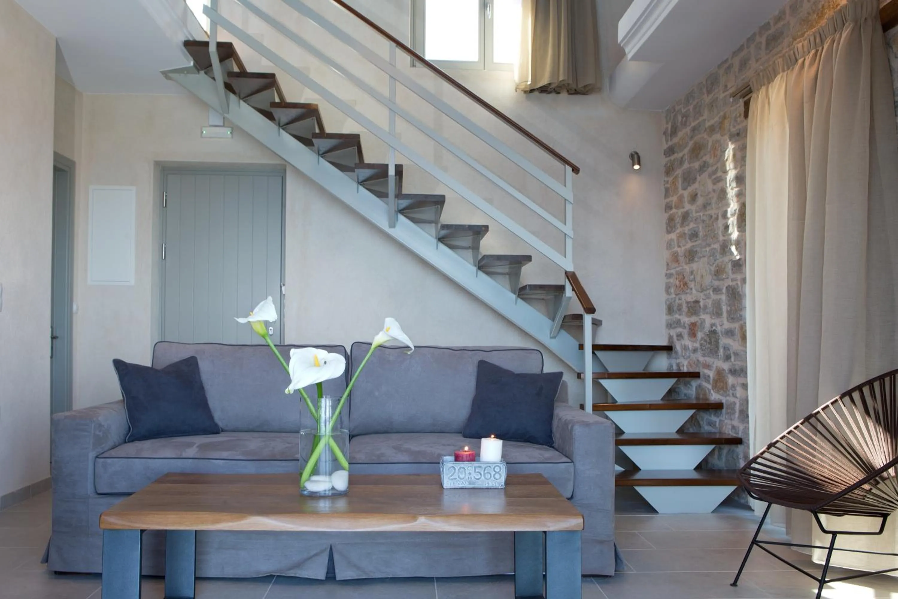 Seating area in Ionian Horizon Villas