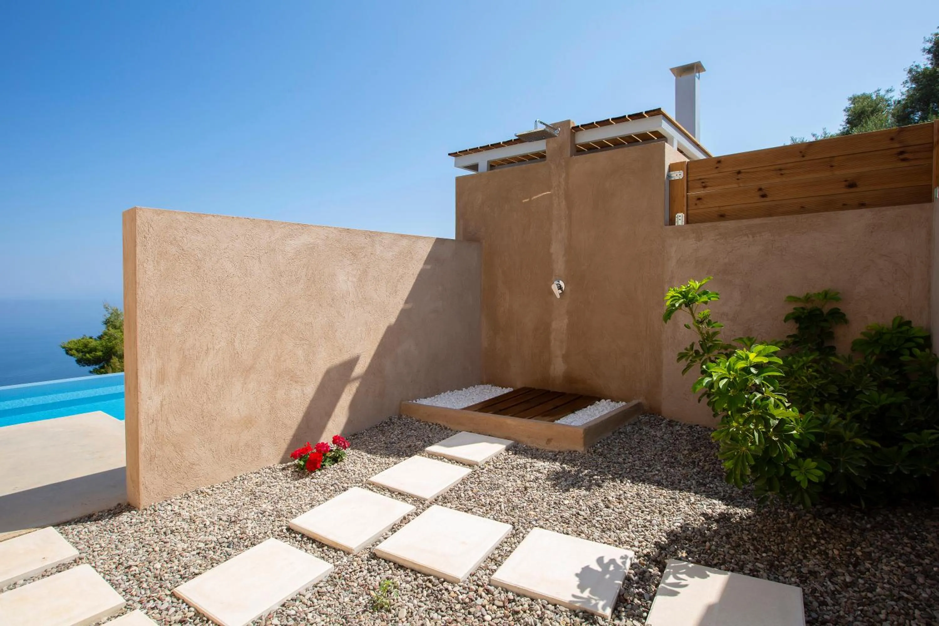 Shower in Ionian Horizon Villas
