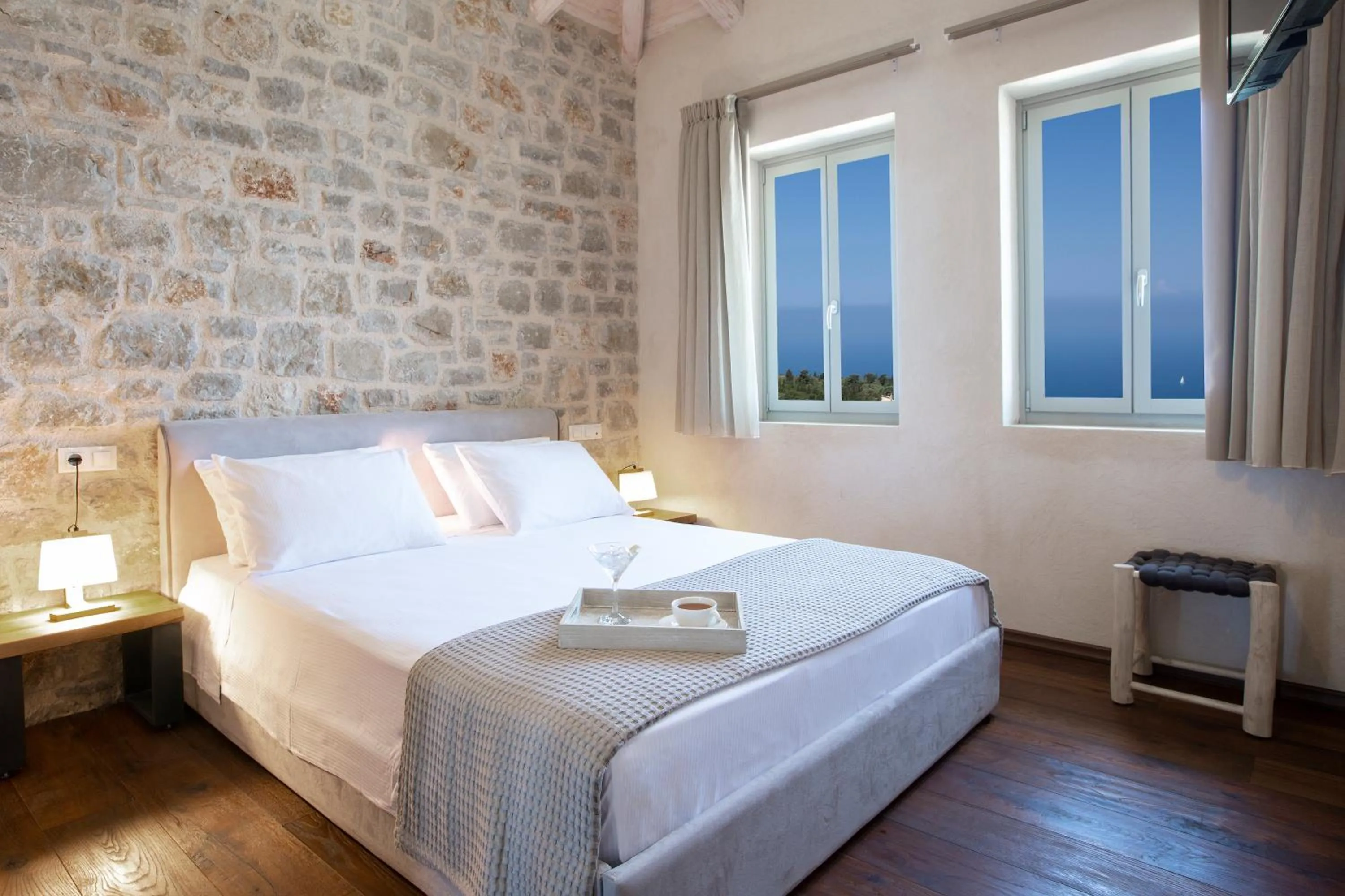 Bedroom, Bed in Ionian Horizon Villas