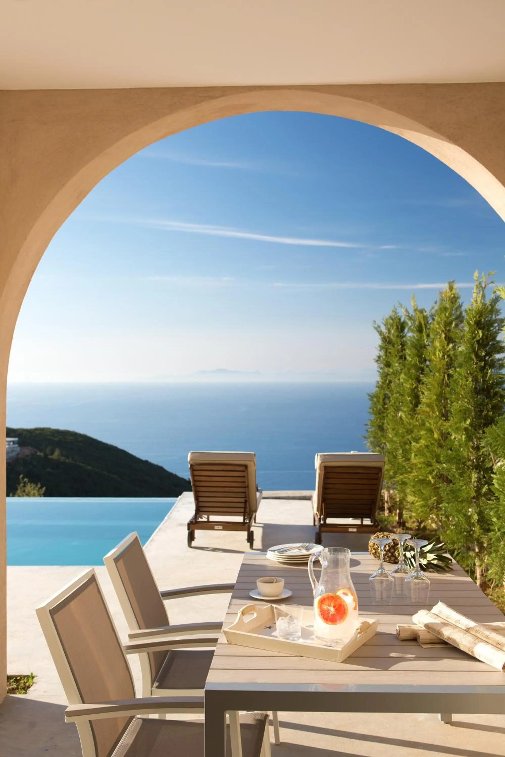 Patio in Ionian Horizon Villas
