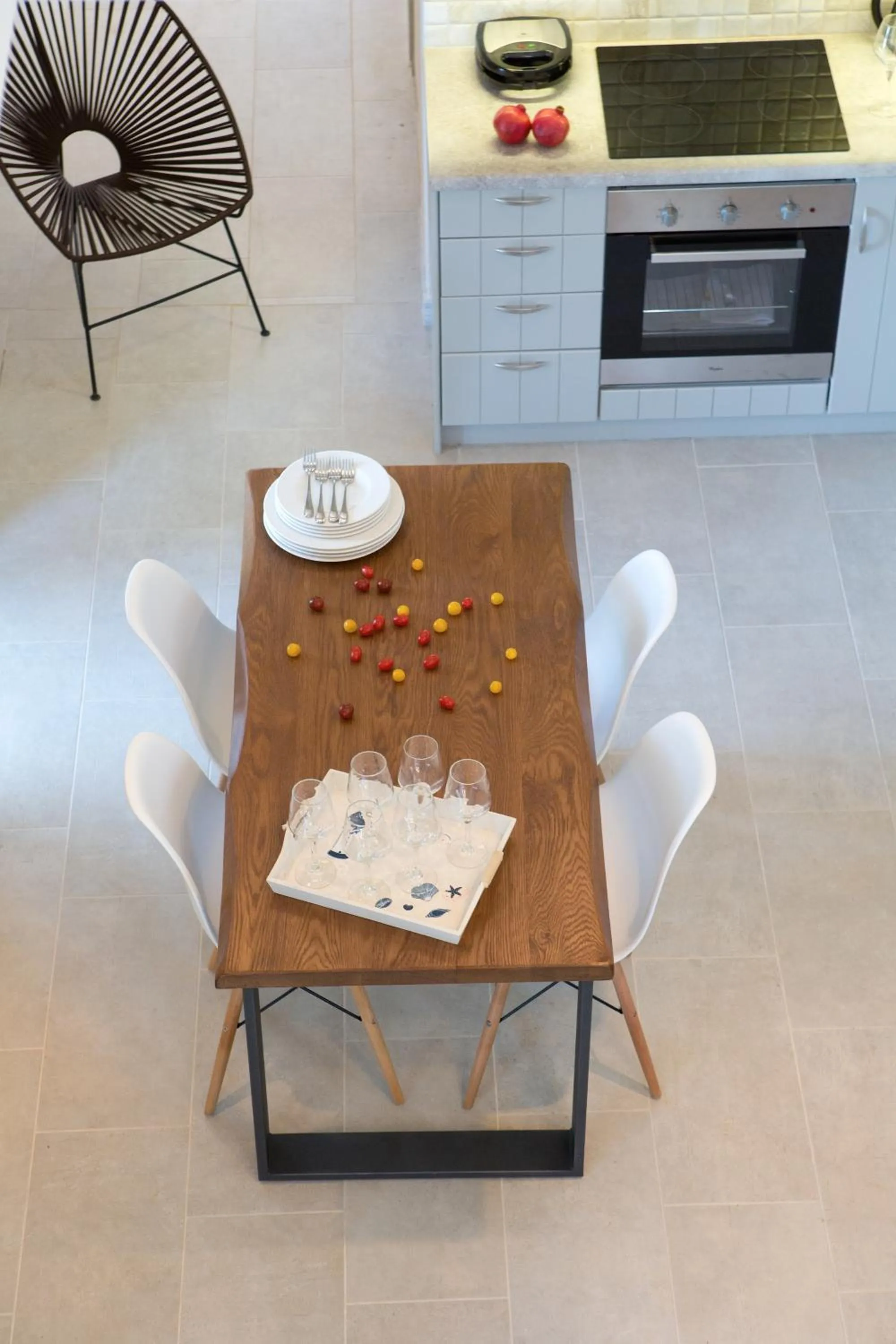 Kitchen or kitchenette in Ionian Horizon Villas