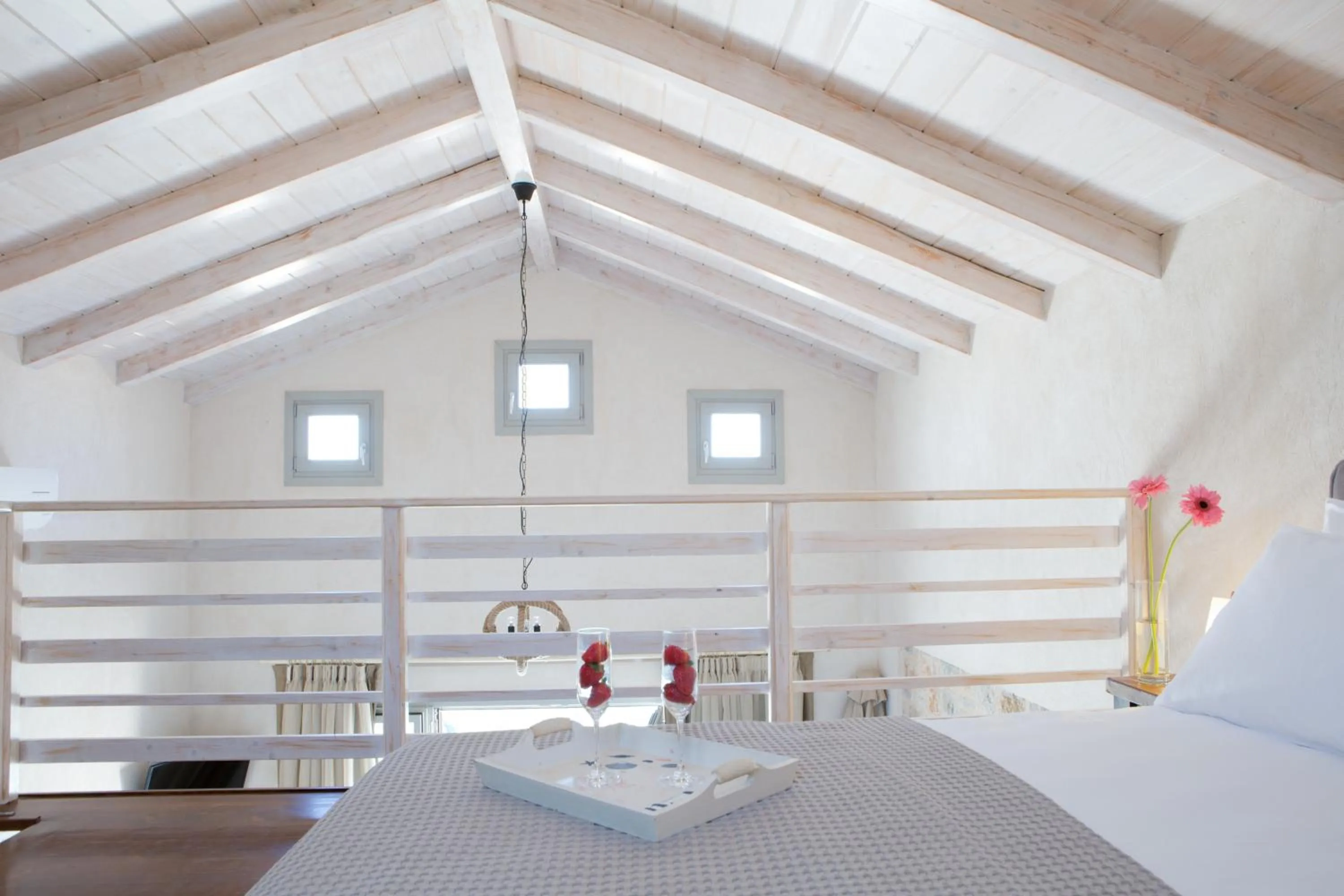 Decorative detail, Bed in Ionian Horizon Villas
