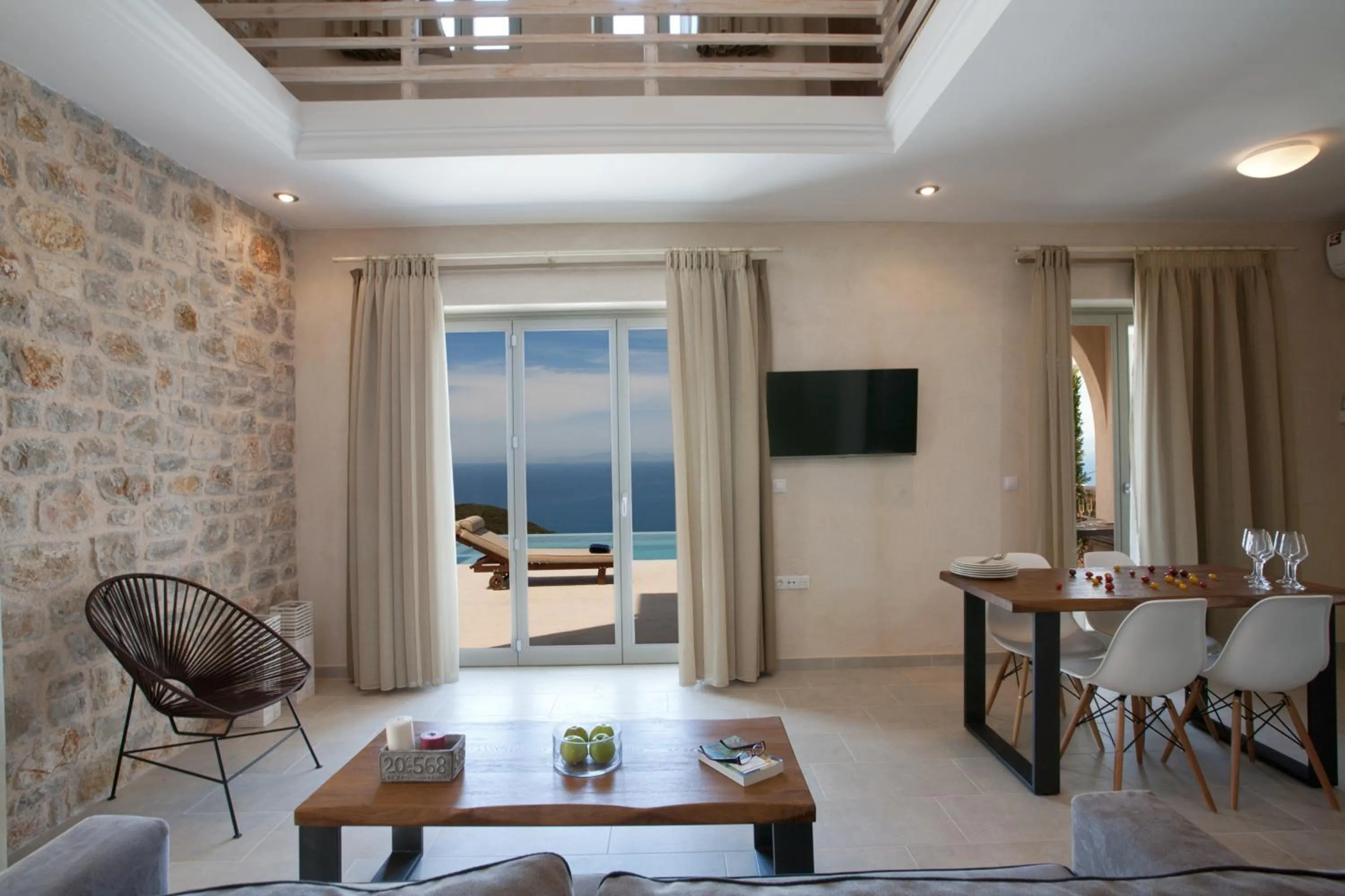 Living room in Ionian Horizon Villas