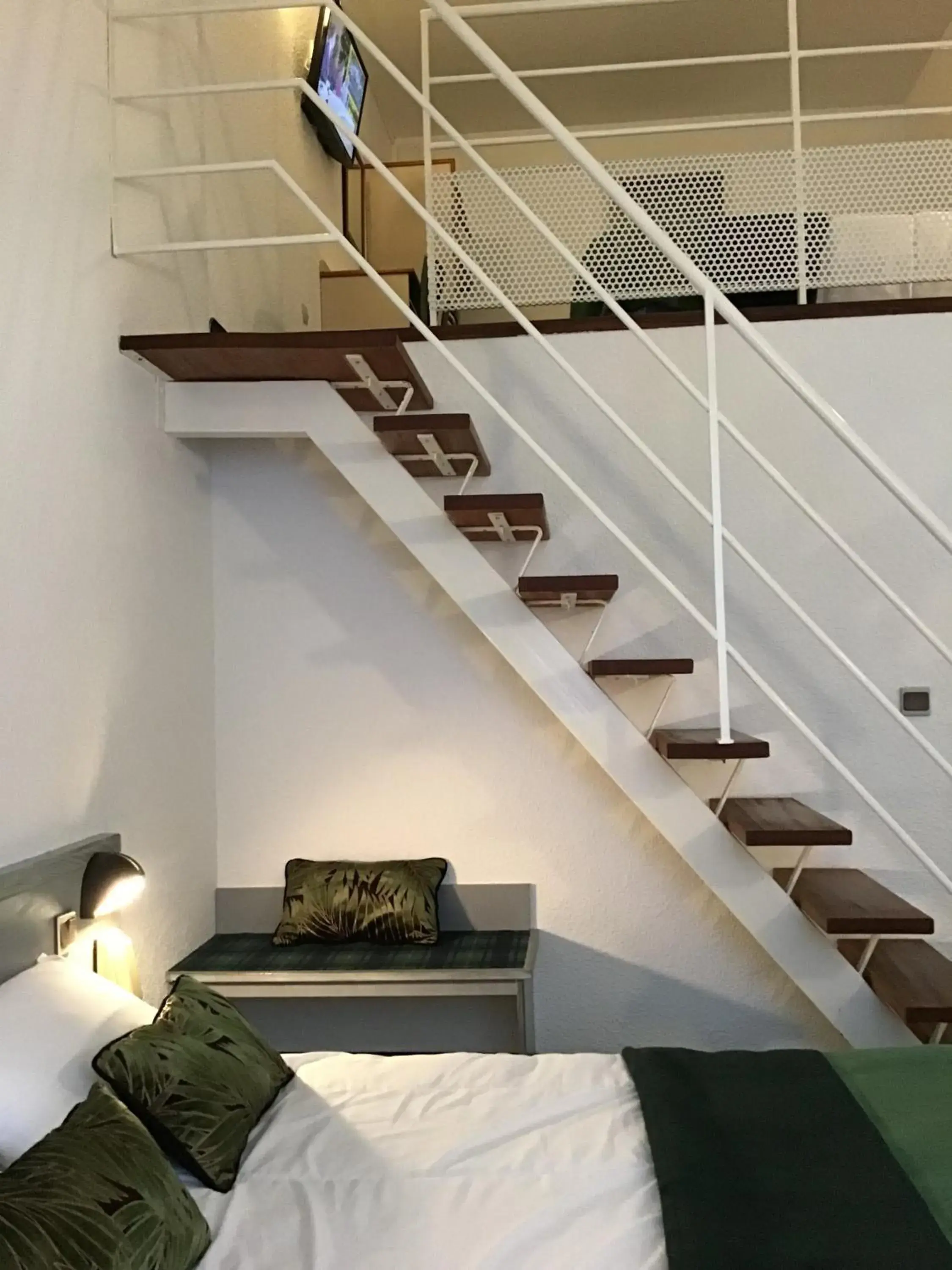 Bed in Hôtel Christ Roi Bed in Hôtel Christ Roi