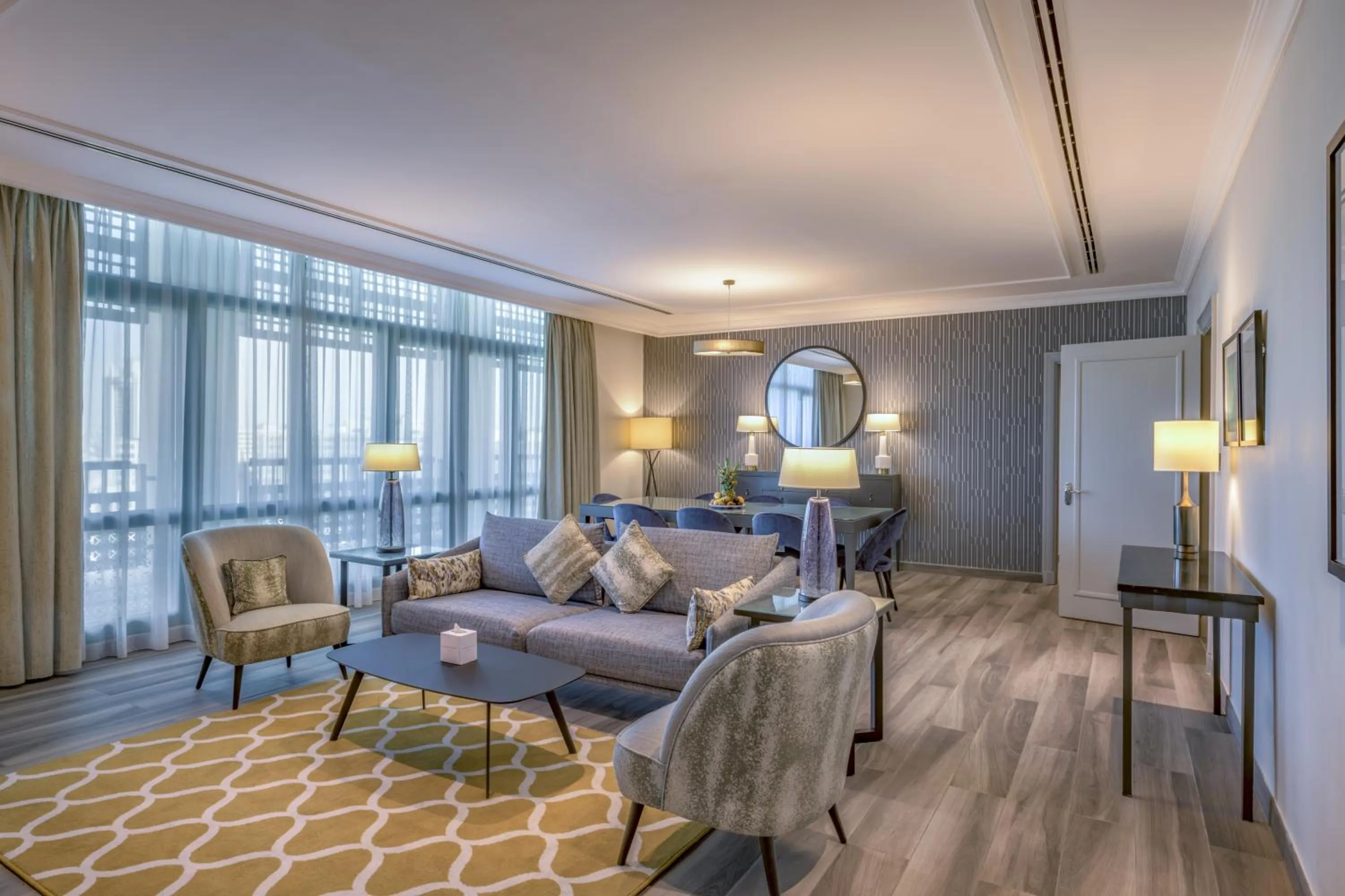 Living room in Grand Hyatt Amman Residences