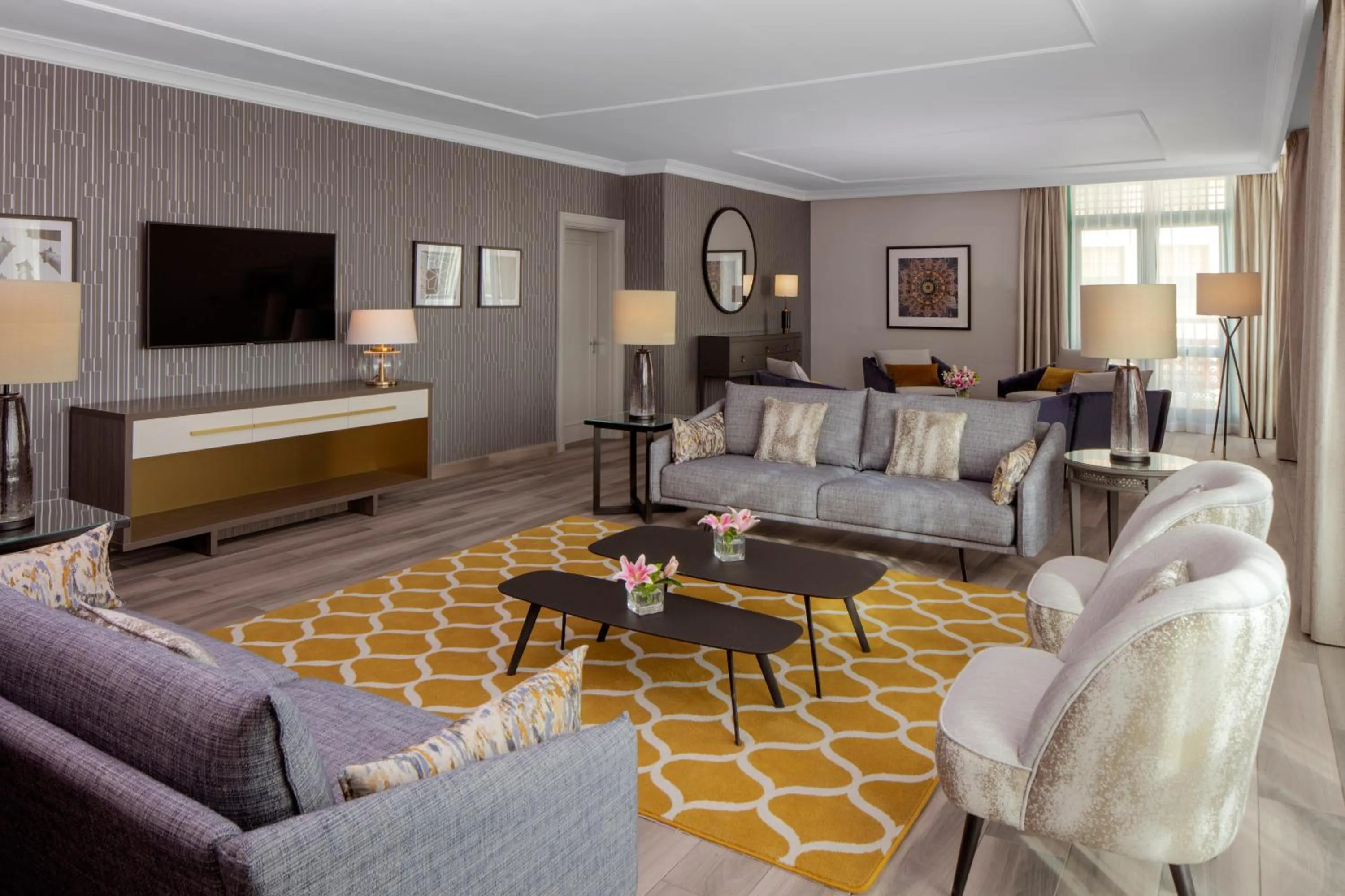 Living room in Grand Hyatt Amman Residences