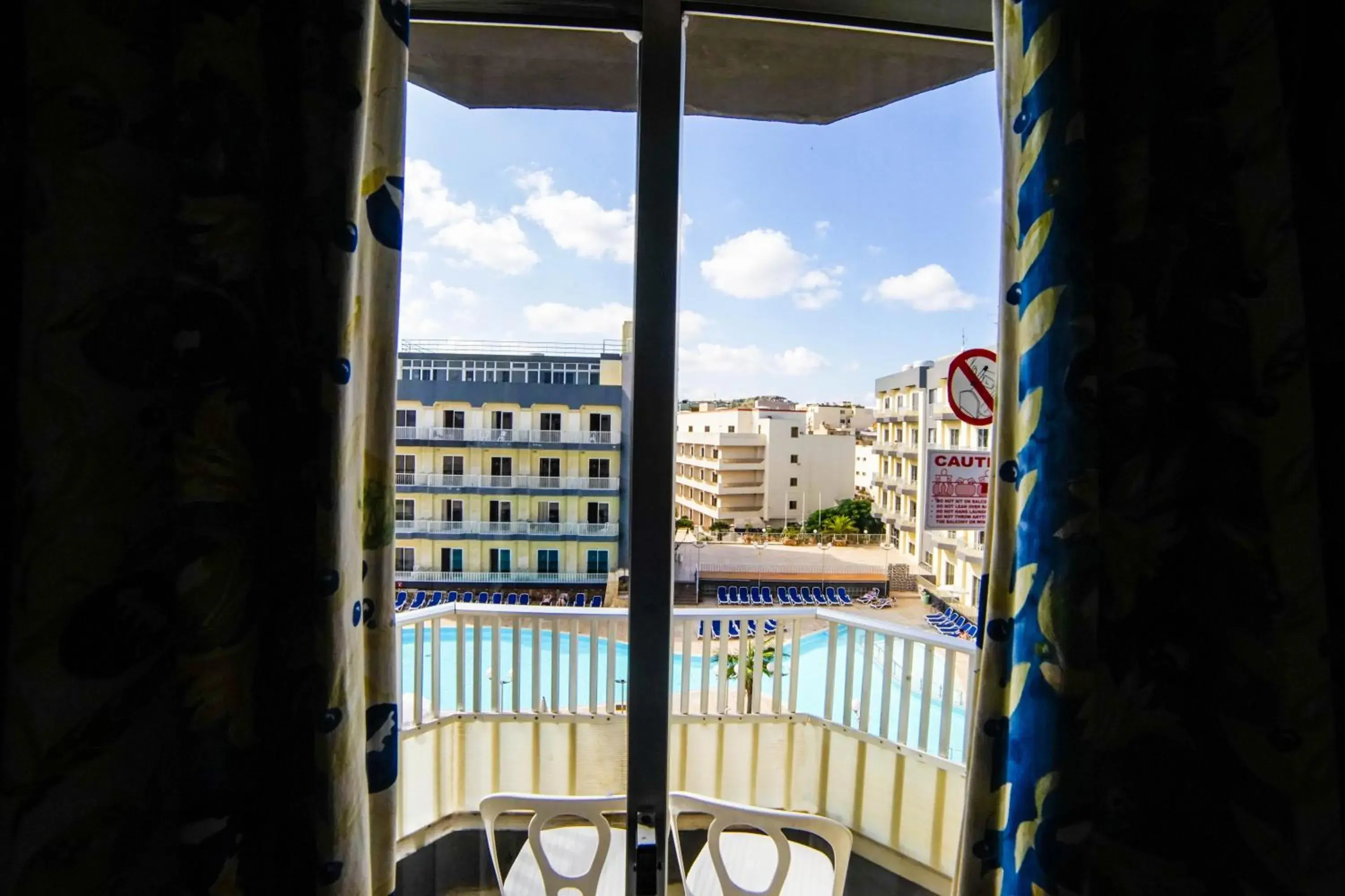 Pool view in Topaz Hotel Pool view in Topaz Hotel