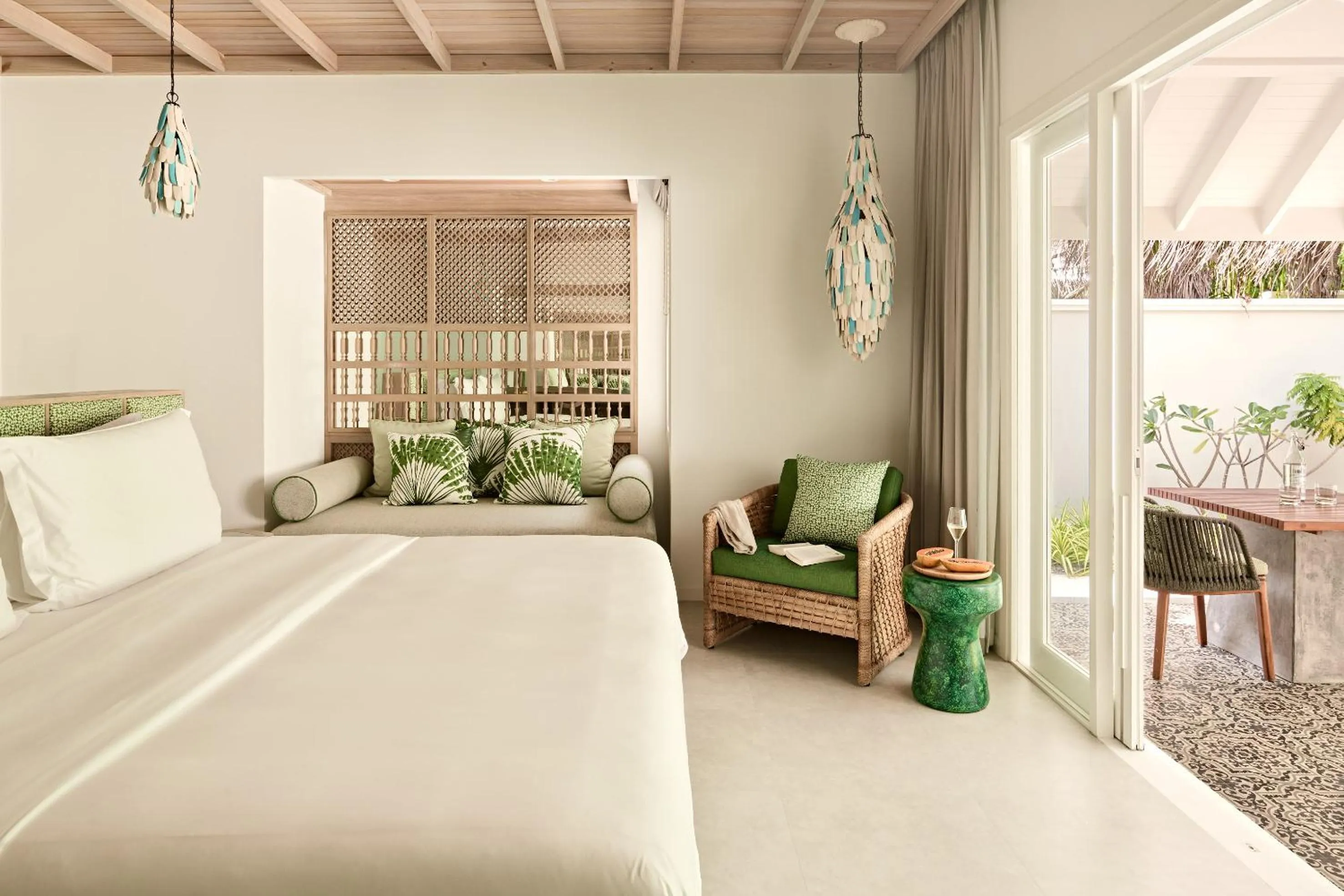 Bedroom, Bed in Finolhu, A Seaside Collection Resort, a Member of Design Hotels