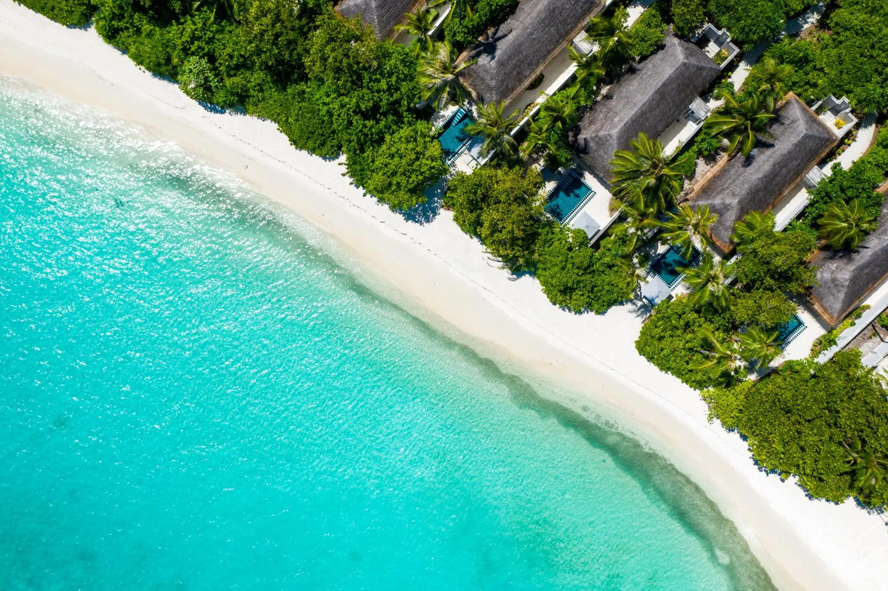 Bird's eye view in Finolhu, A Seaside Collection Resort, a Member of Design Hotels