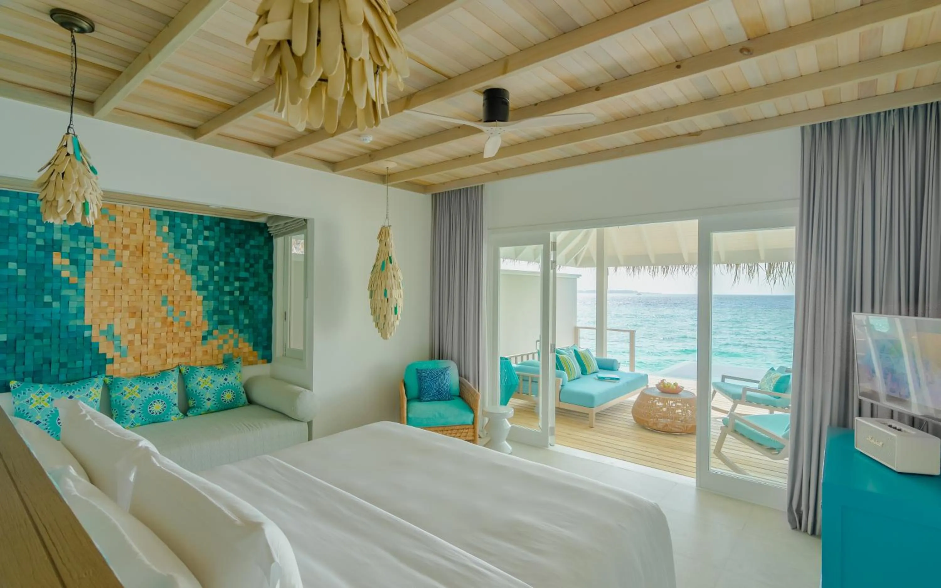Bedroom, Bed in Finolhu, A Seaside Collection Resort, a Member of Design Hotels